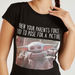 Printed Crew Neck T-shirt with Cap Sleeves-T Shirts-thumbnailMobile-4