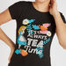 Alice in Wonderland Print Crew Neck T-shirt with Cap Sleeves-T Shirts-thumbnail-2