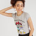 Minnie Mouse and Daisy Duck Print T-shirt with Crew Neck and Cap Sleeves-T Shirts-thumbnail-0
