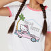 Hello Kitty Print Crew Neck Ringer T-shirt with Short Sleeves-T Shirts-thumbnail-2