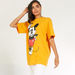 Mickey Mouse Print Crew Neck T-shirt with Short Sleeves-T Shirts-thumbnail-4