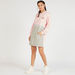 Pink Panther Print Mini Jumper Dress with Long Sleeves and Pockets-Dresses-thumbnailMobile-1