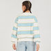 Jerry Print Striped Sweatshirt with Crew Neck and Long Sleeves-Sweatshirts-thumbnailMobile-3