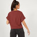Simba Print Crop T-shirt with Short Sleeves and Round Neck-T Shirts-thumbnail-3