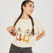 Alvin and Chipmunks Print Round Neck T-shirt with Short Sleeves-T Shirts-thumbnailMobile-4