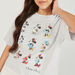 Minnie Mouse Print Round Neck T-shirt with Short Sleeves-T Shirts-thumbnailMobile-4
