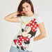Mickey Mouse Print Crew Neck T-shirt with Short Sleeves-T Shirts-thumbnailMobile-0