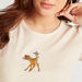 Bambi Print Crop T-shirt with Round Neck and Short Sleeves-T Shirts-thumbnailMobile-2