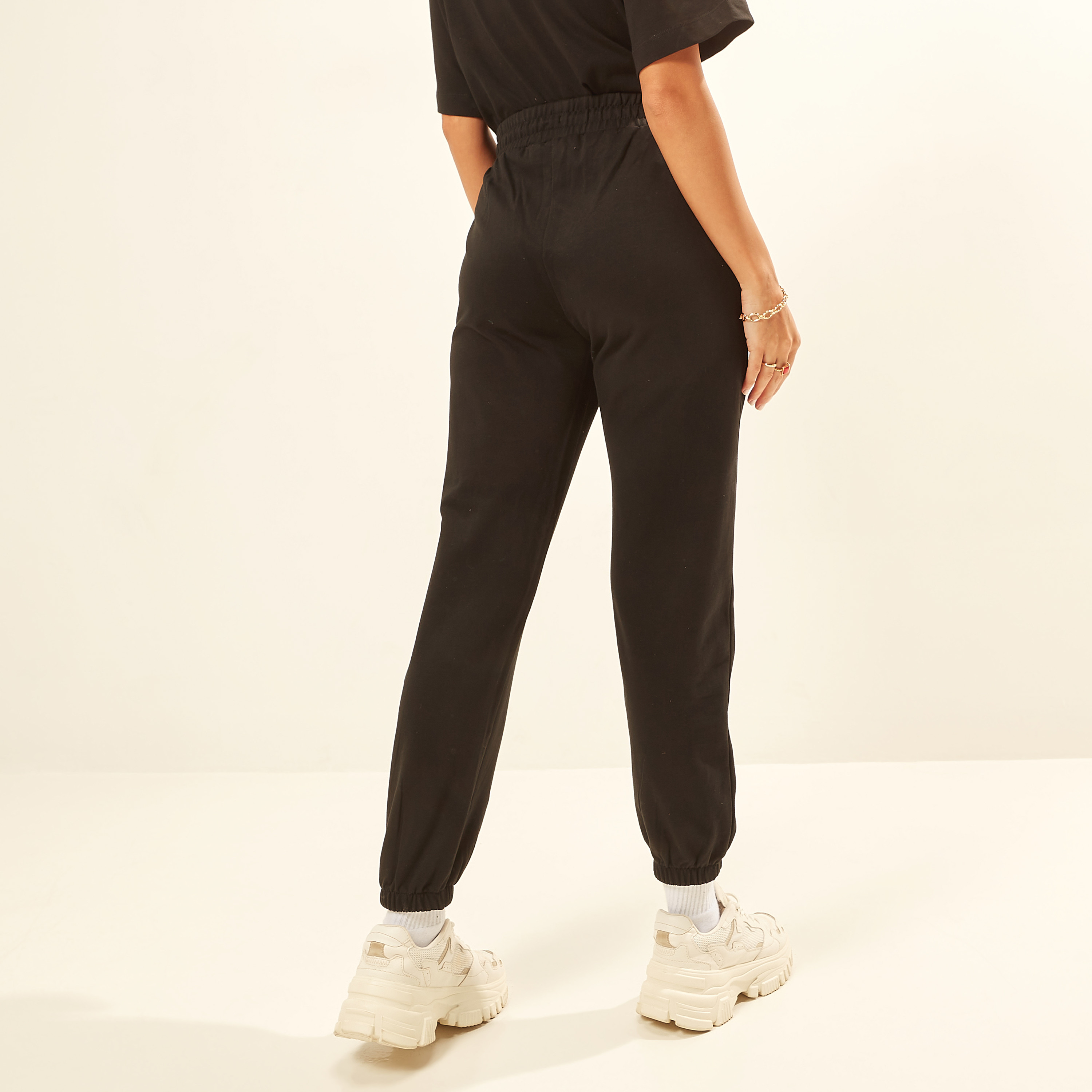 Jerry Embroidered Mid-Rise Joggers with Drawstring Closure-women-clothing-bottoms-joggers-image-5