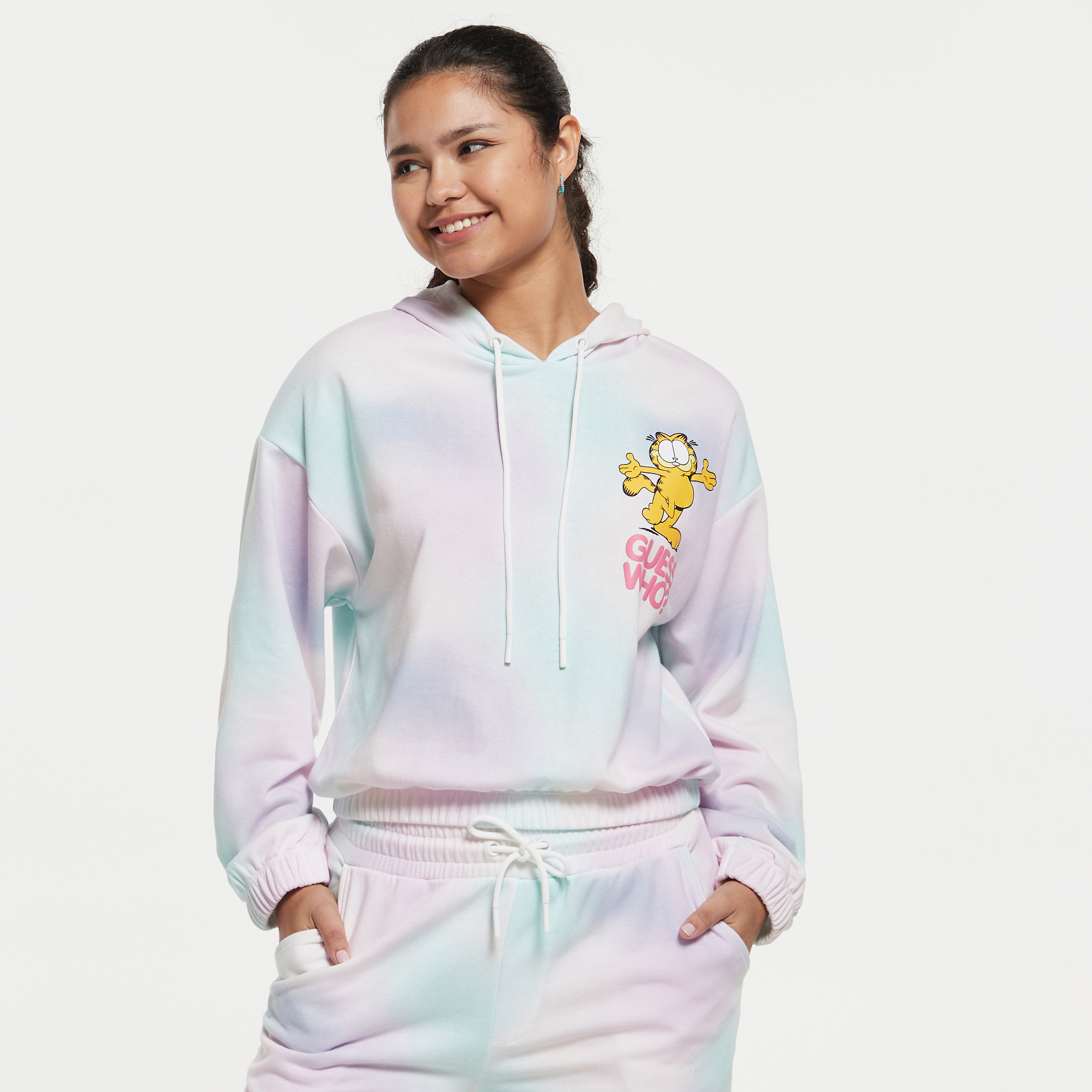 Garfield deals hoodie pink