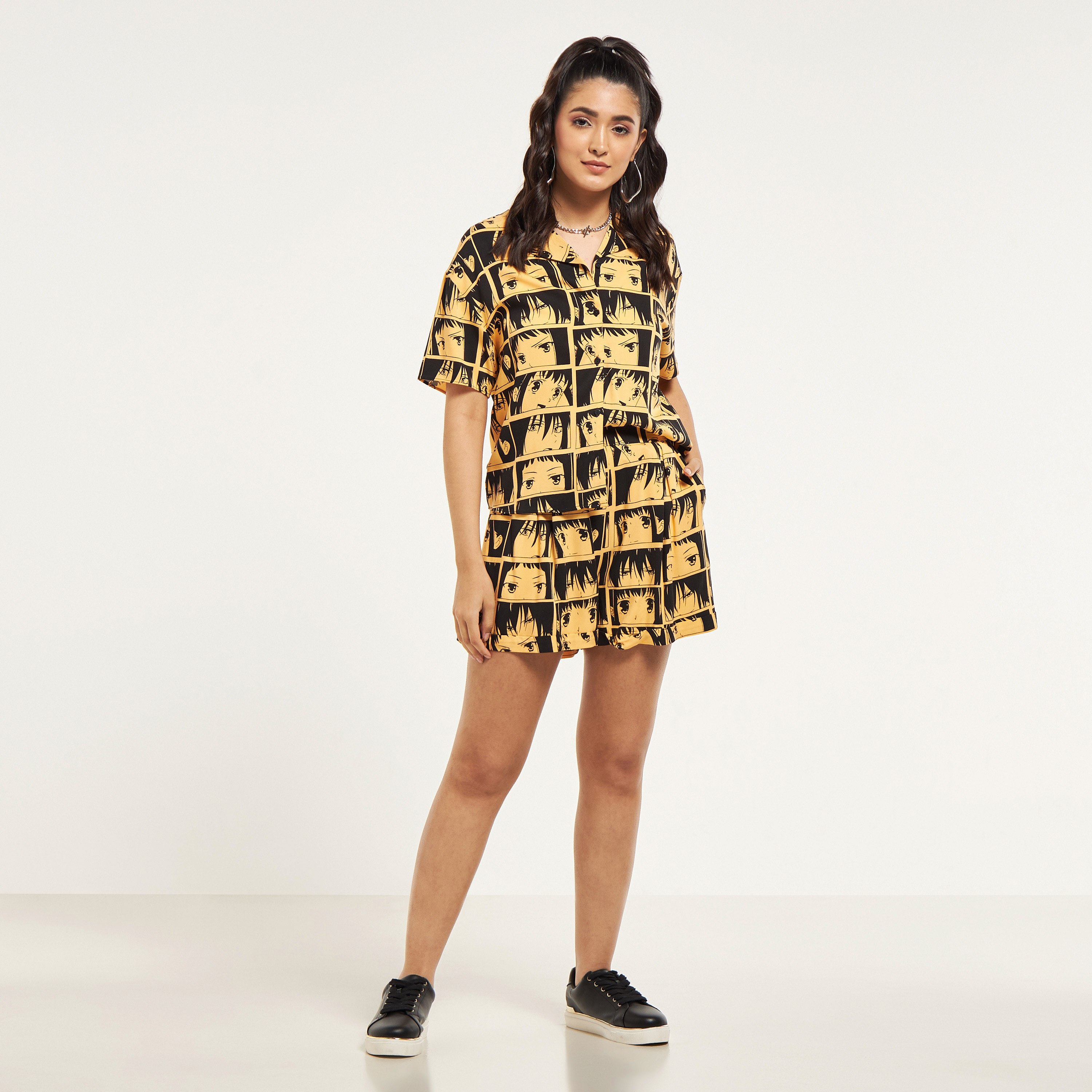 All-Over Fruits Basket Print Shirt with Camp Collar-women-clothing-shirtsandblouses-shirts-image-2