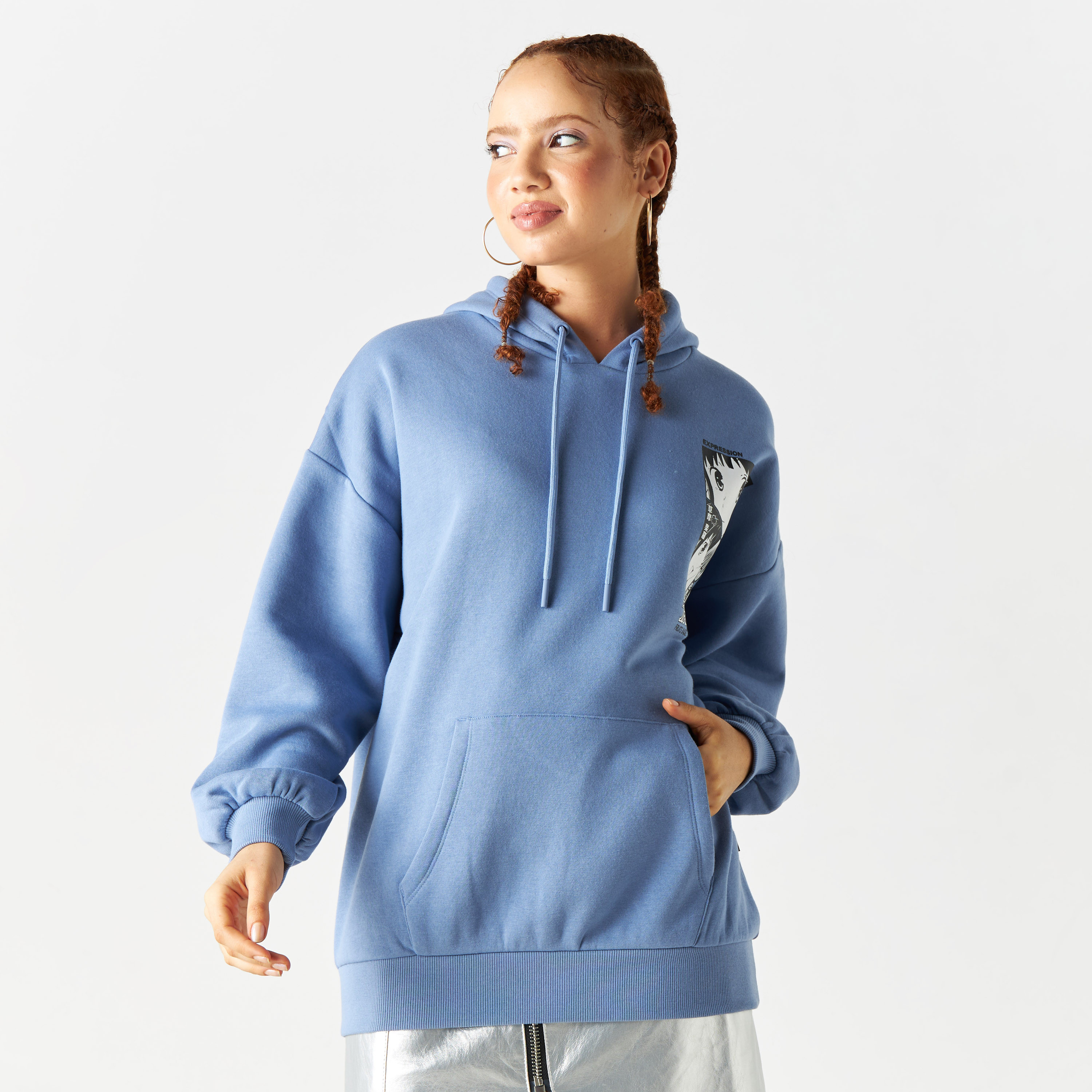 Patterned hoodie sales women's