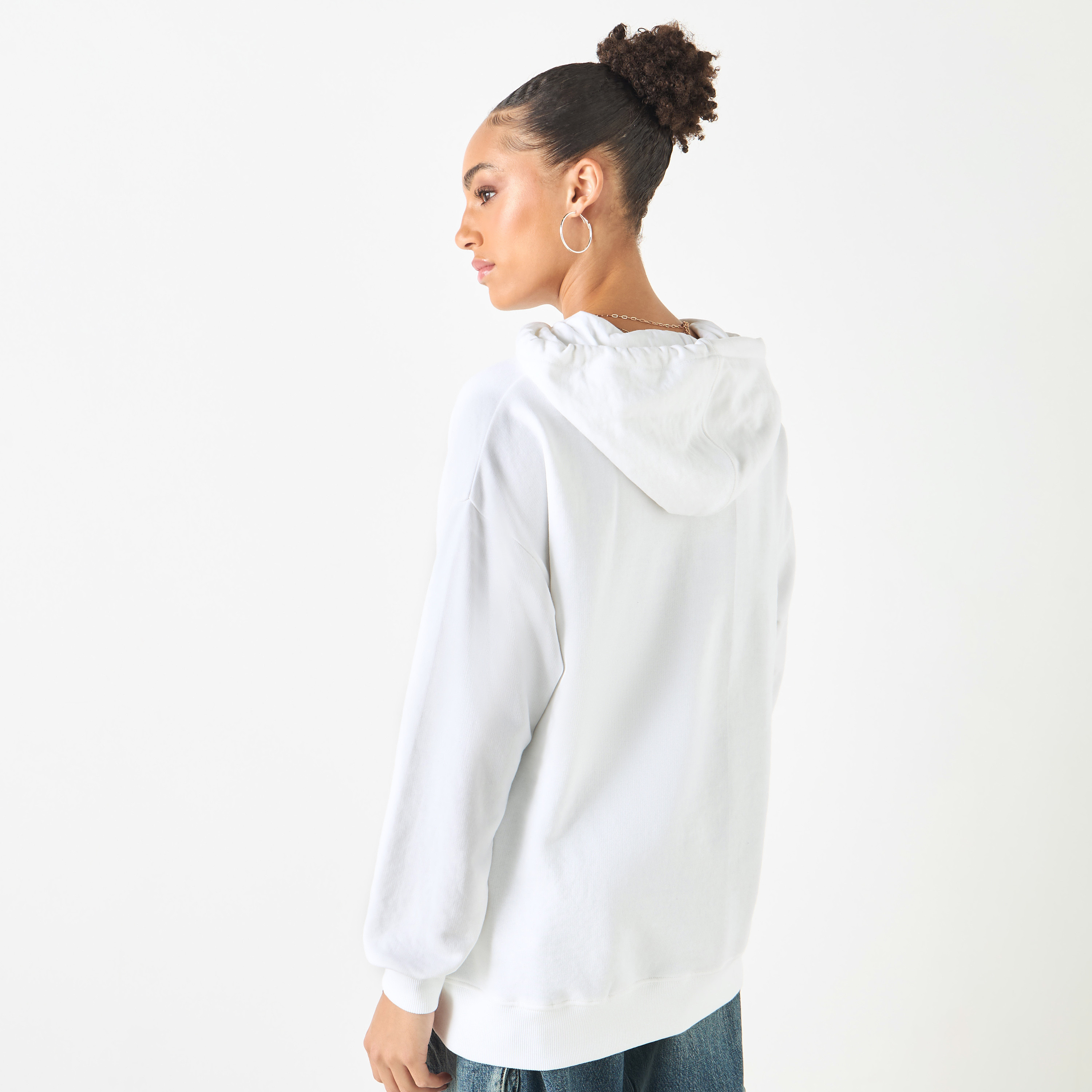 Mickey Mouse Print Hoodie with Long Sleeves-women-clothing-hoodiesandsweatshirts-sweatshirts-image-3