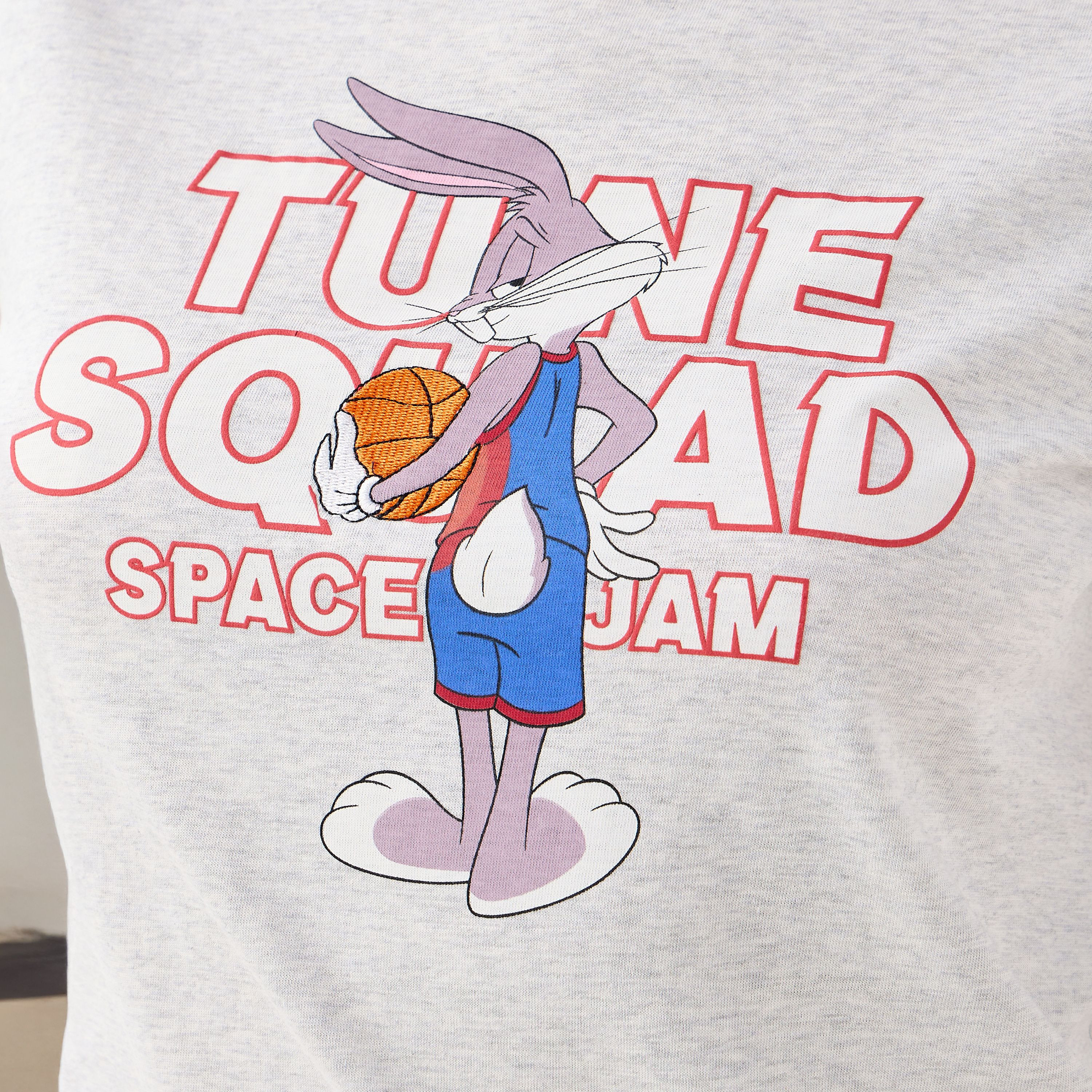 Looney Tunes Print Crew Neck T-shirt-women-clothing-tshirts-image-5
