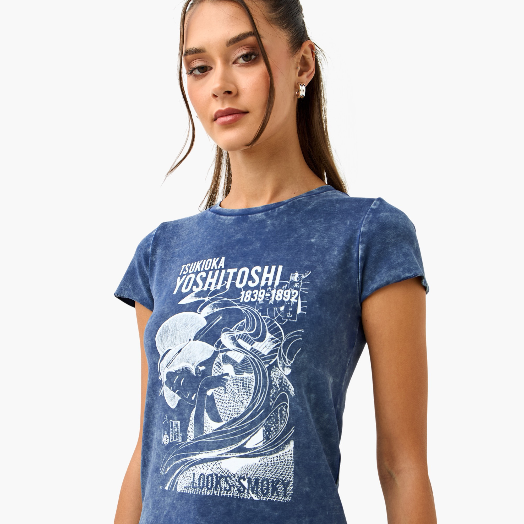 Tsukioka Yoshitoshi Print T-shirt-women-clothing-tshirts-image-4