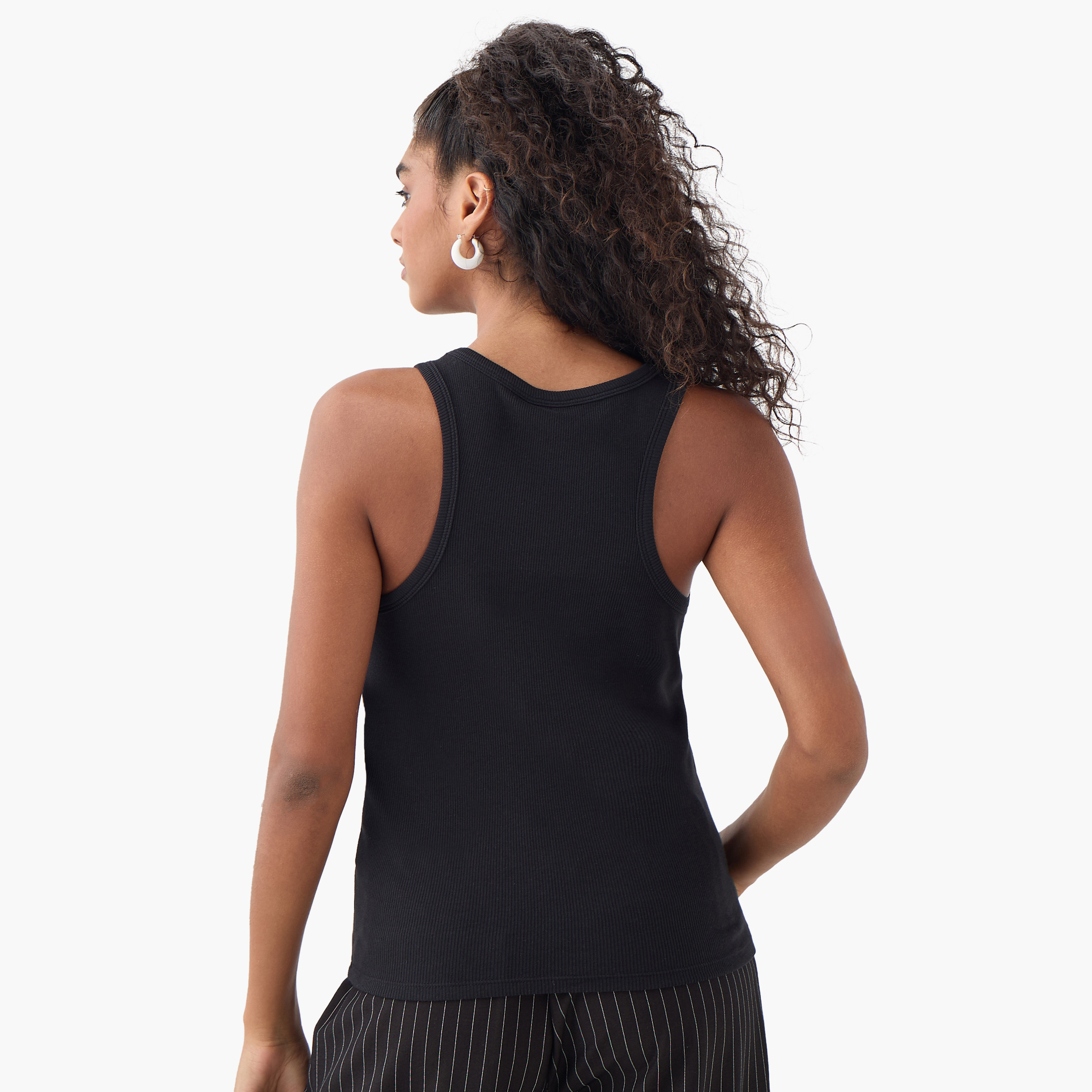 بلوزة تانك مضلعة بتطريزات ميني ماوس-women-clothing-tshirts-image-3