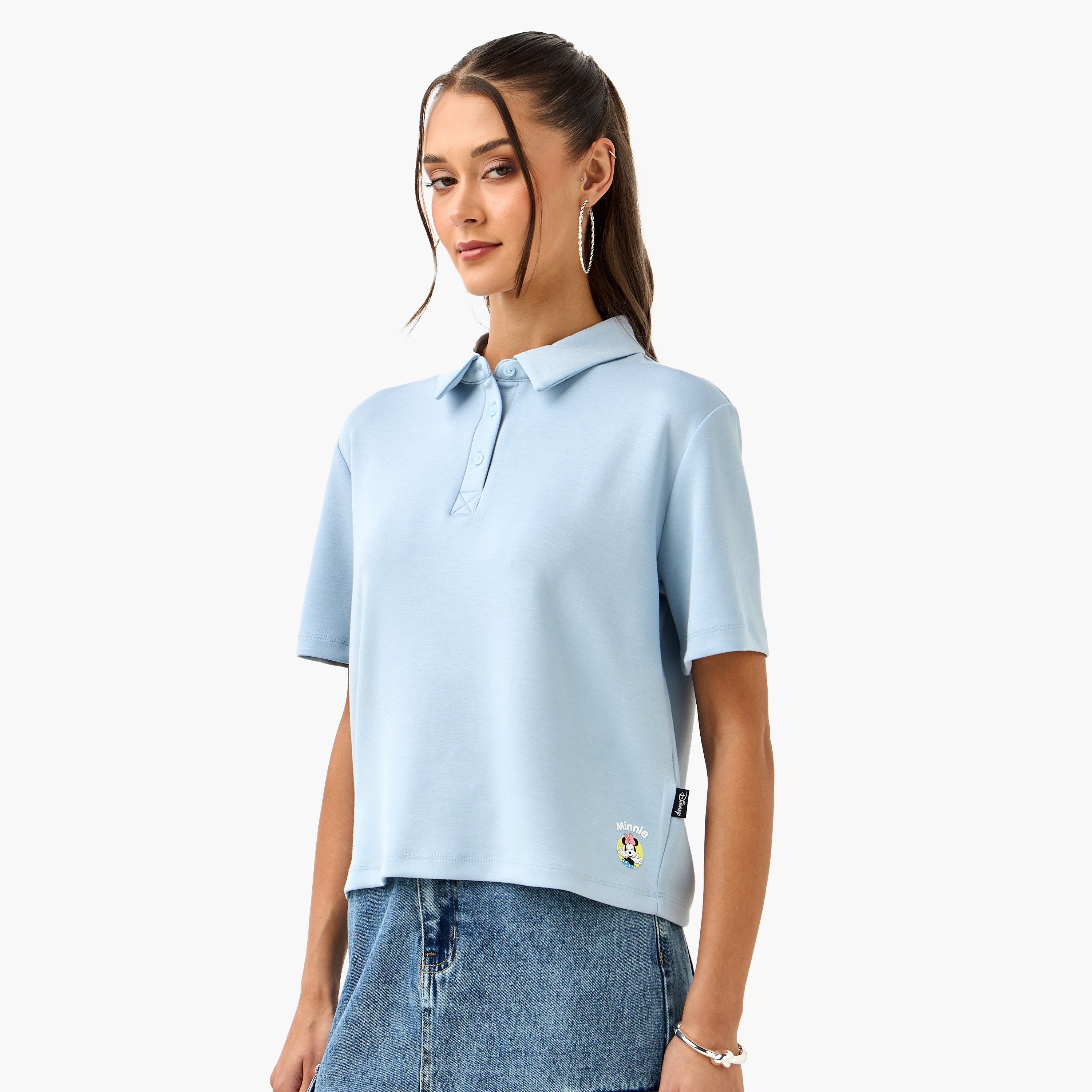 تيشيرت بولو بطبعات ميني ماوس-women-clothing-tshirts-image-1