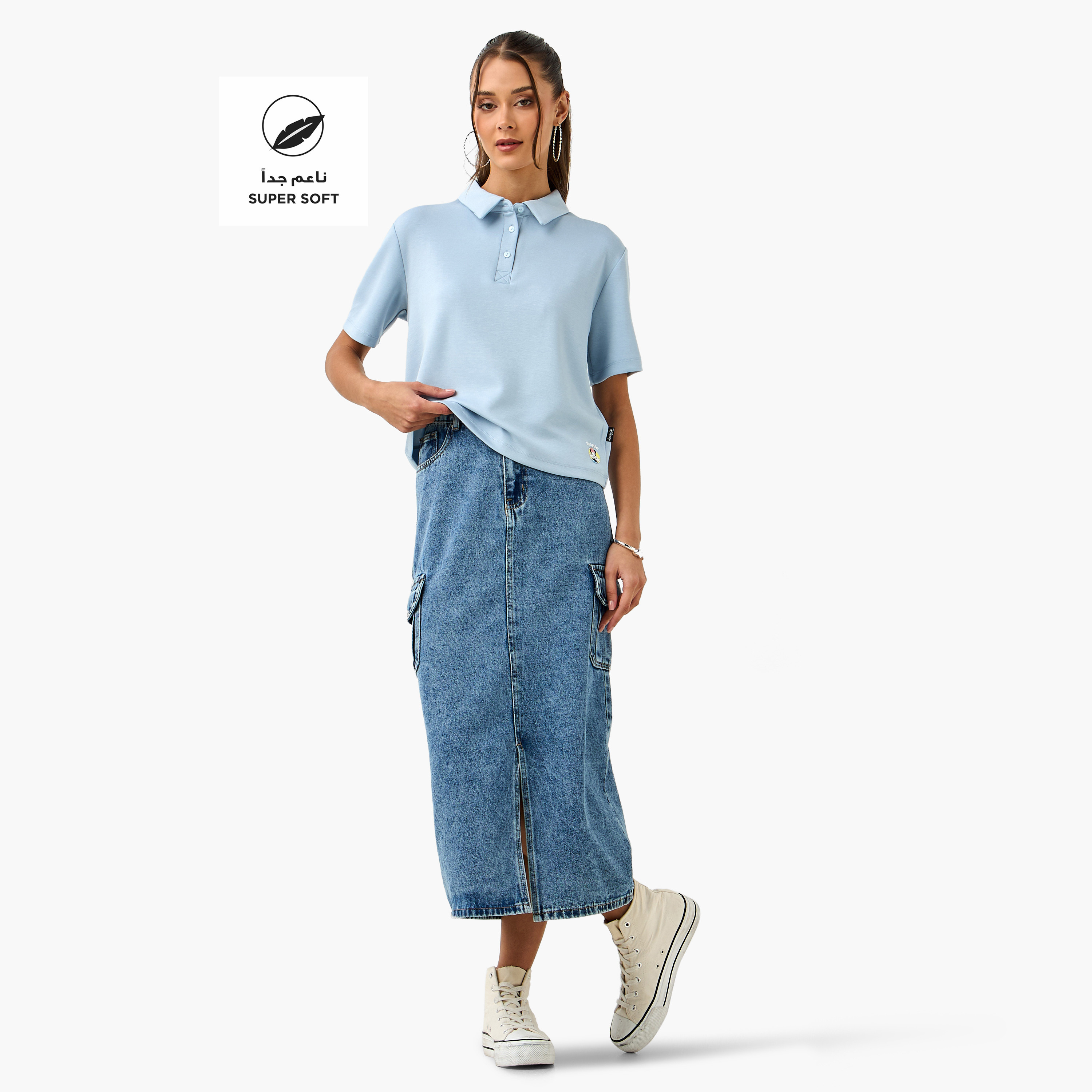 تيشيرت بولو بطبعات ميني ماوس-women-clothing-tshirts-image-2