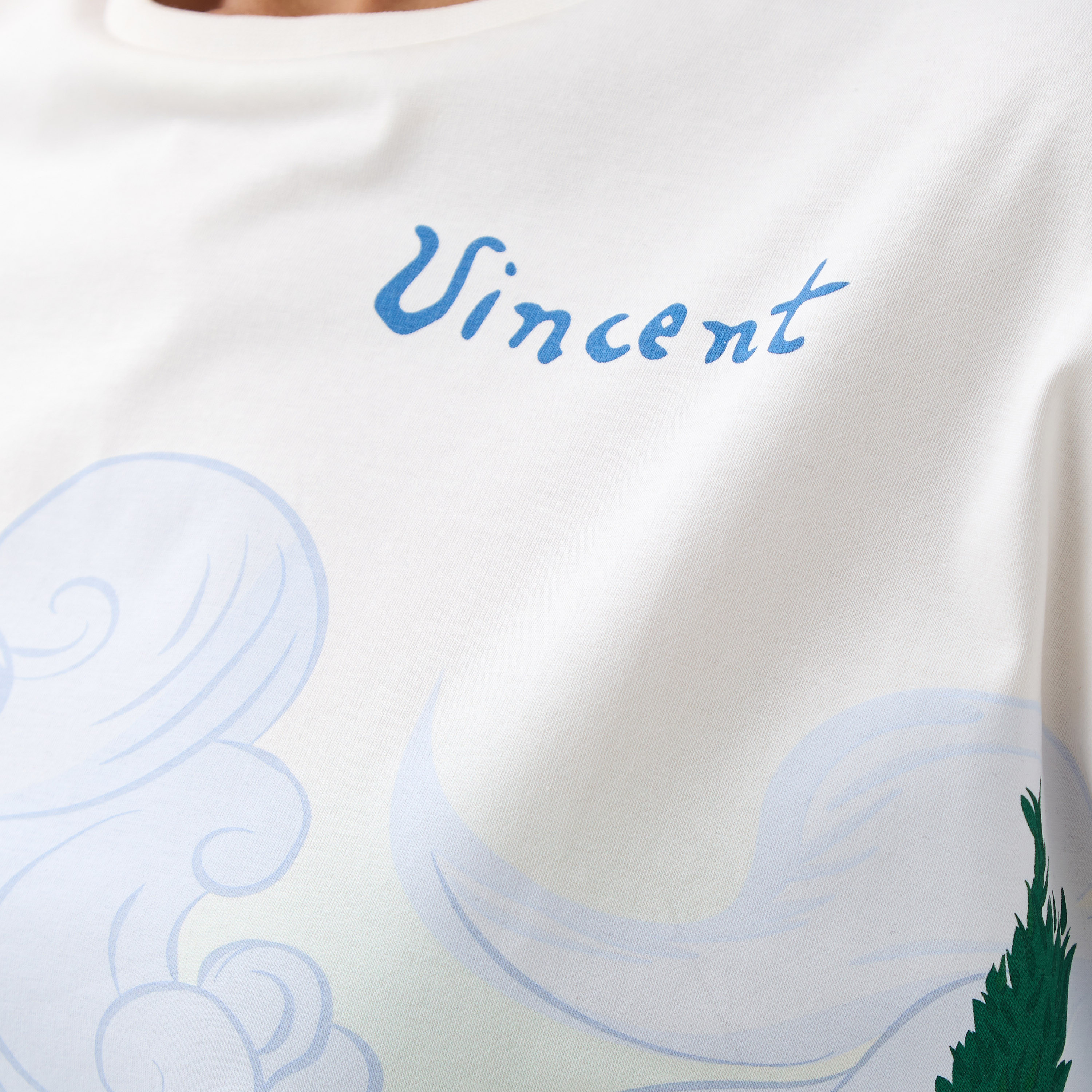 Vincent Van Gogh Cropped T-shirt with Extended Sleeves-women-clothing-tshirts-image-5
