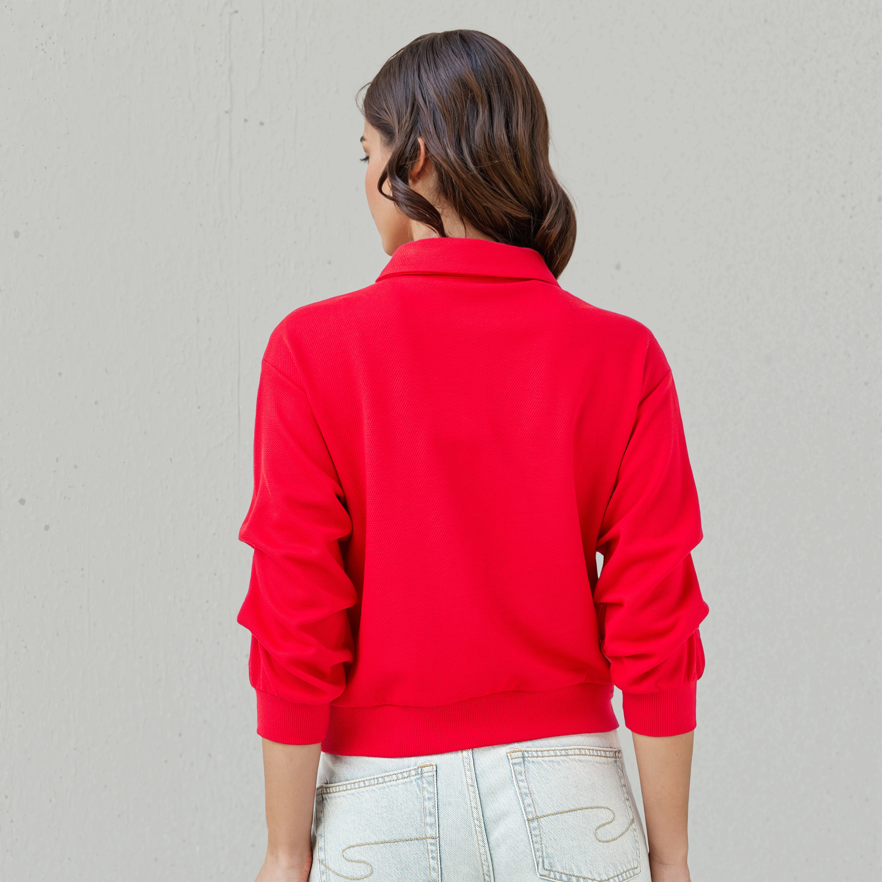 Peanuts Embroidered Sweatshirt with Collar-women-winterwear-hoodiesandsweatshirts-sweatshirts-image-3
