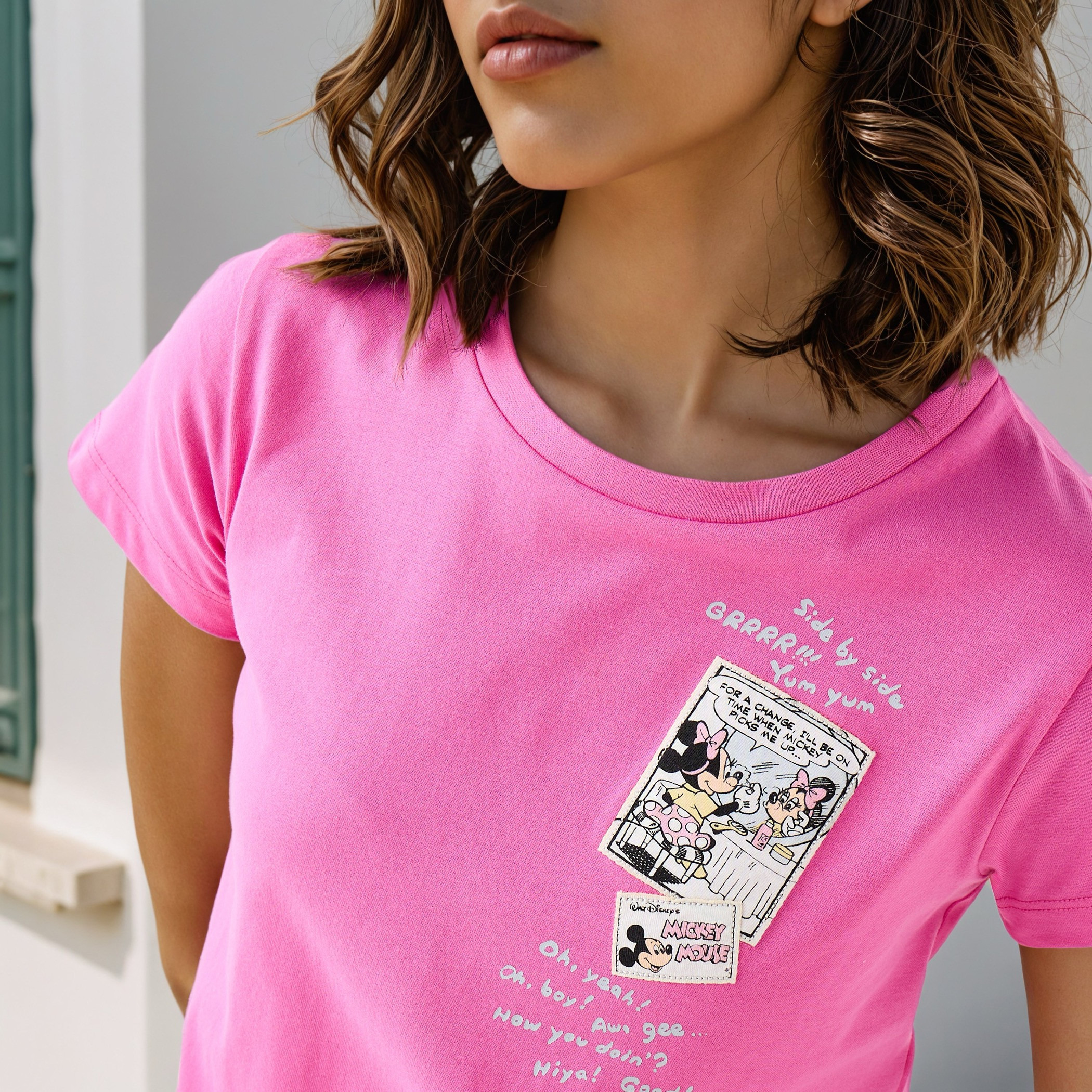 Minnie Mouse Print T-shirt-women-clothing-tshirts-image-4