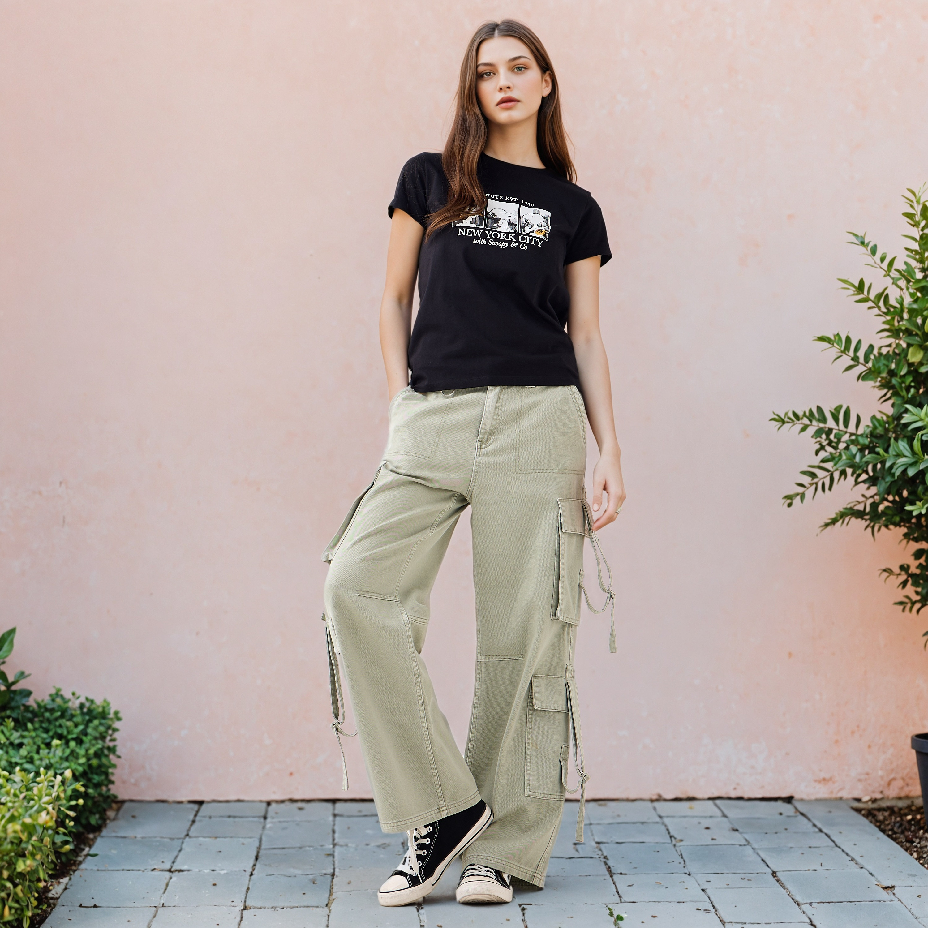 Snoopy Print Regular Fit T-shirt-women-clothing-tshirts-image-2