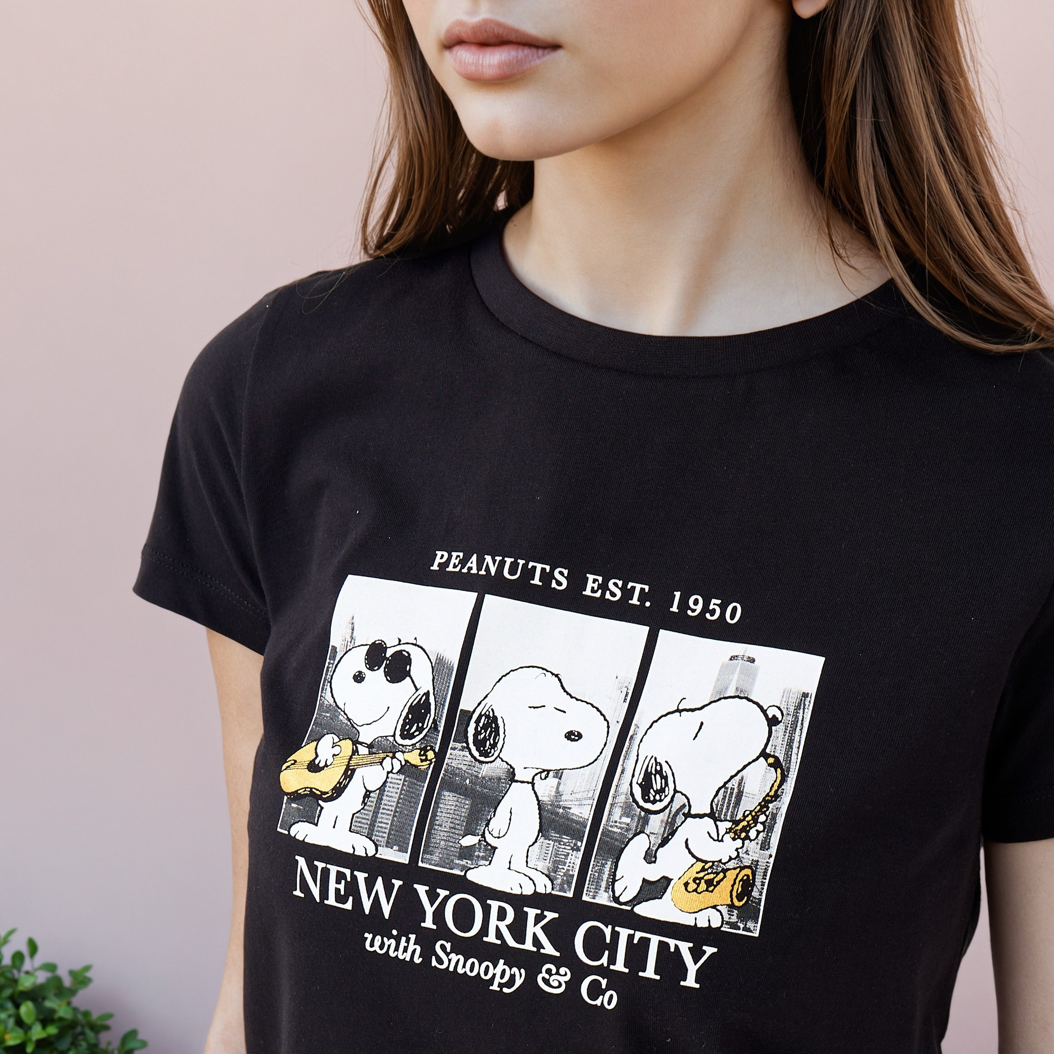 Snoopy Print Regular Fit T-shirt-women-clothing-tshirts-image-4