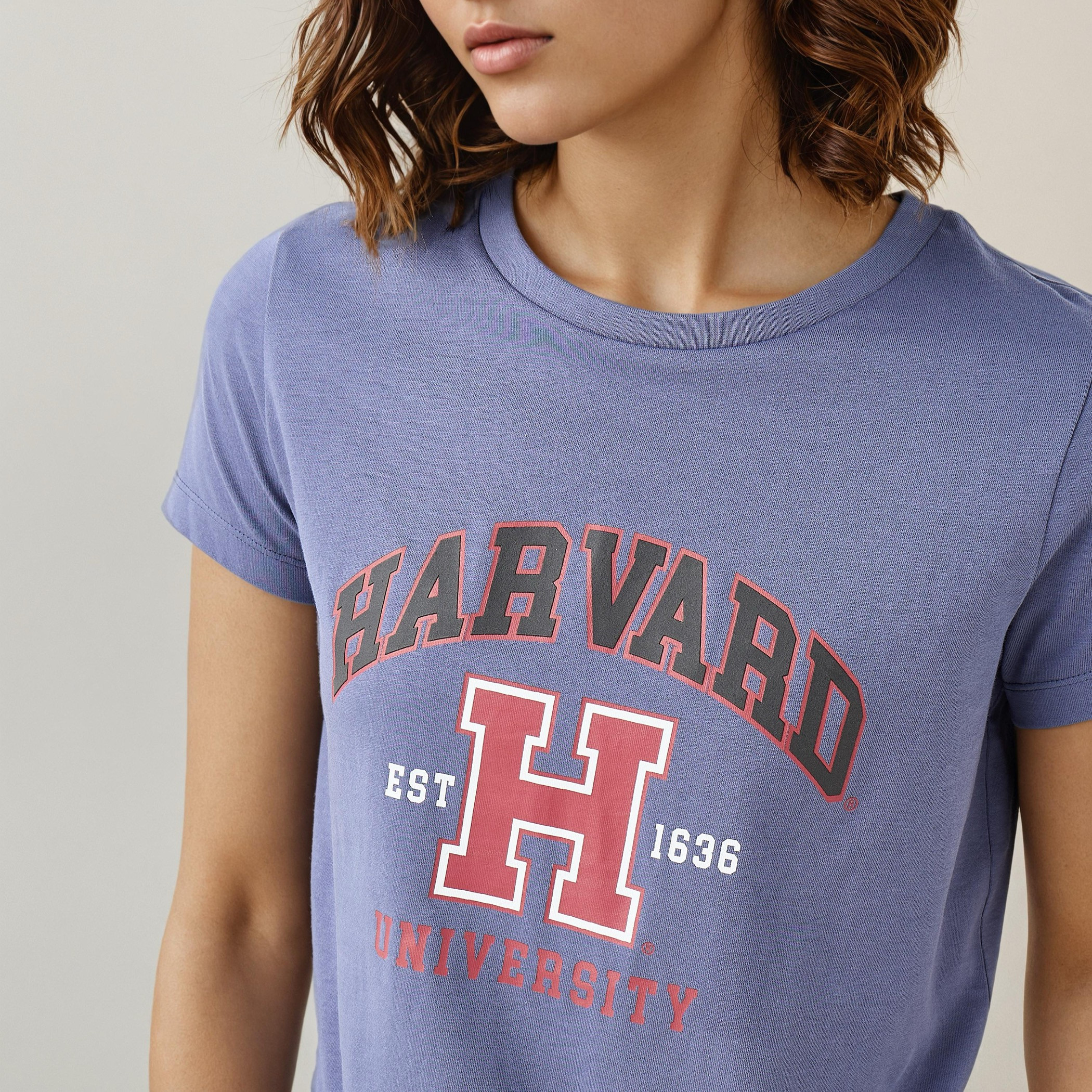 Harvard Print T-shirt-women-clothing-tshirts-image-4