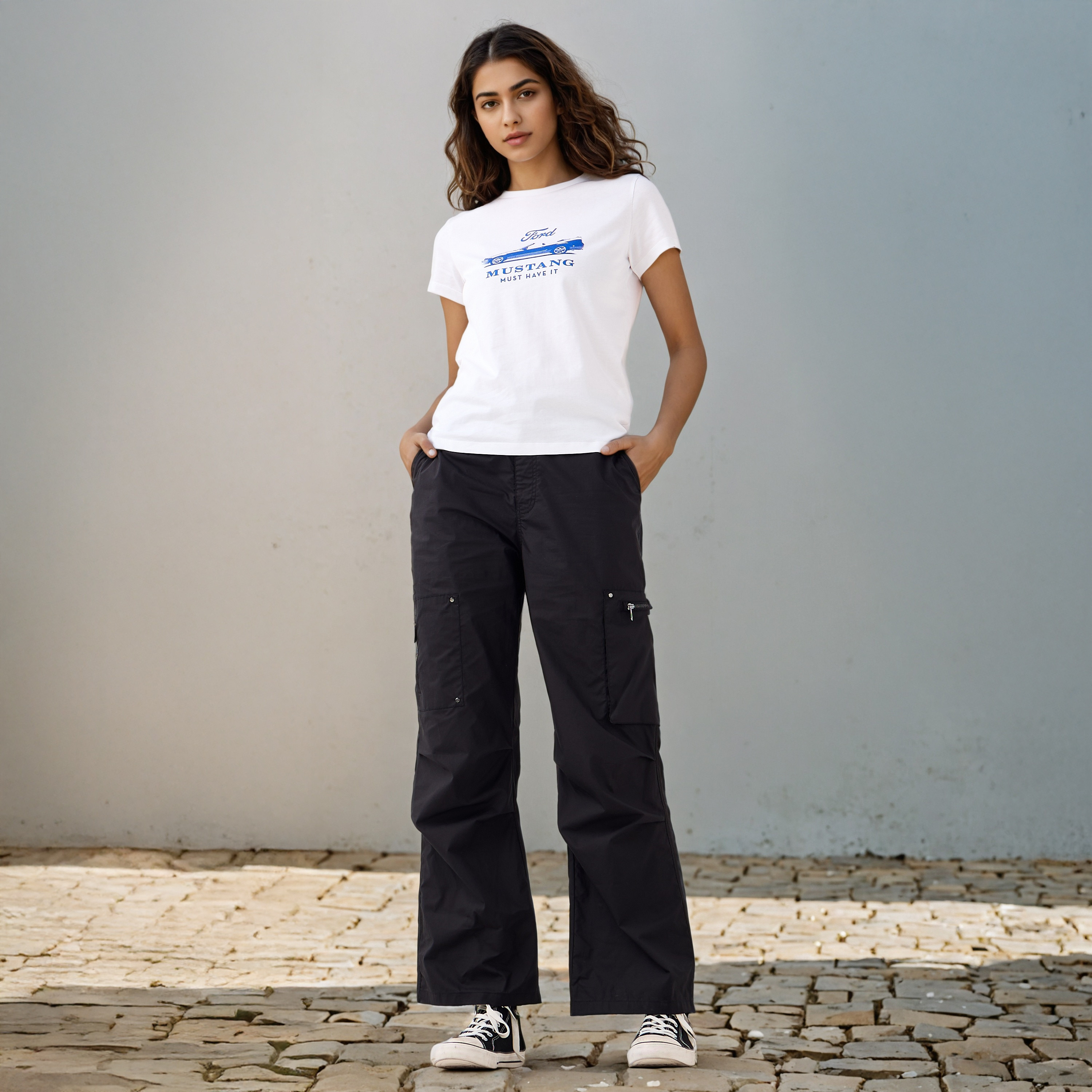 Ford Mustang Print T-shirt-women-clothing-tshirts-image-2