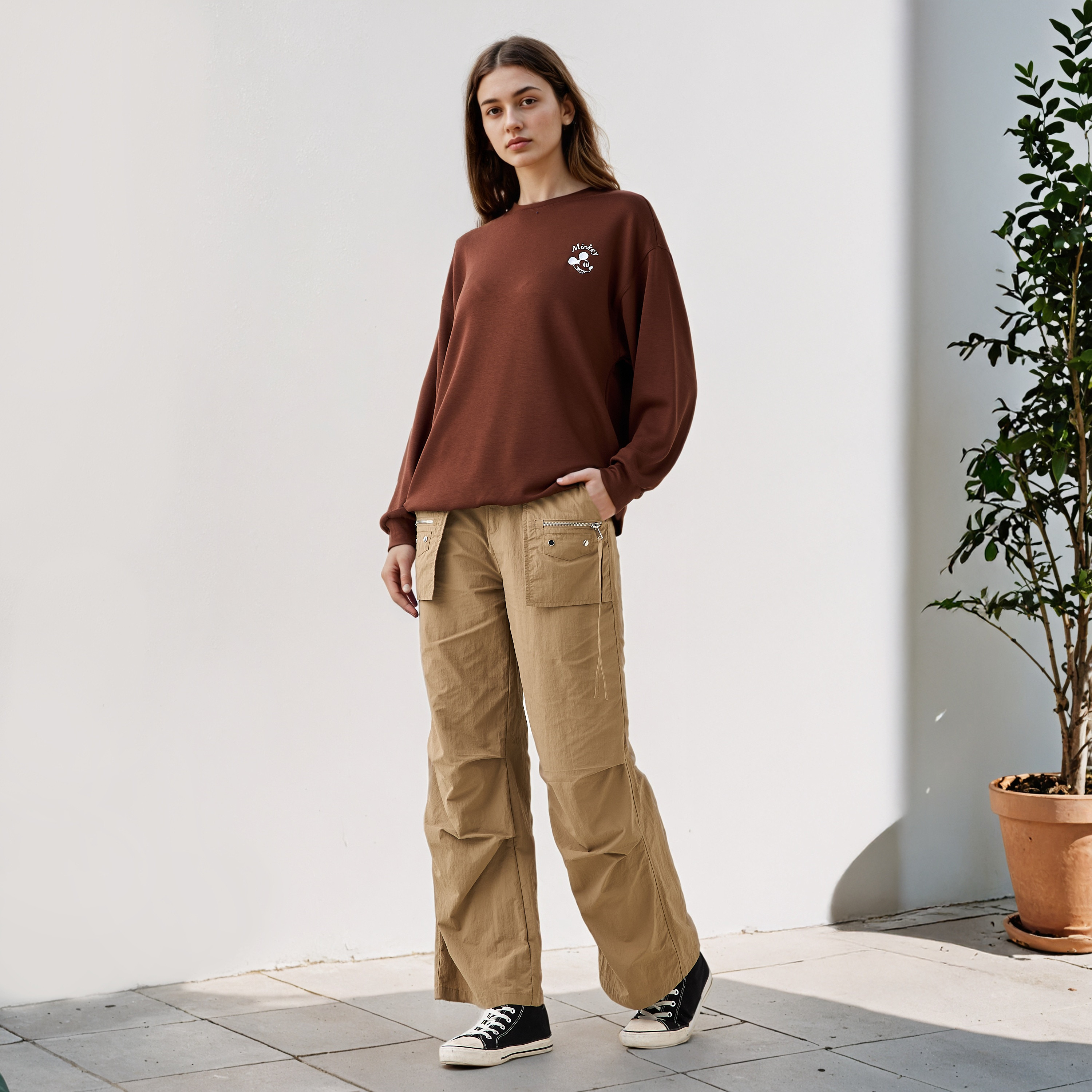 Mickey Mouse Embroidered Sweatshirt-women-winterwear-hoodiesandsweatshirts-sweatshirts-image-2