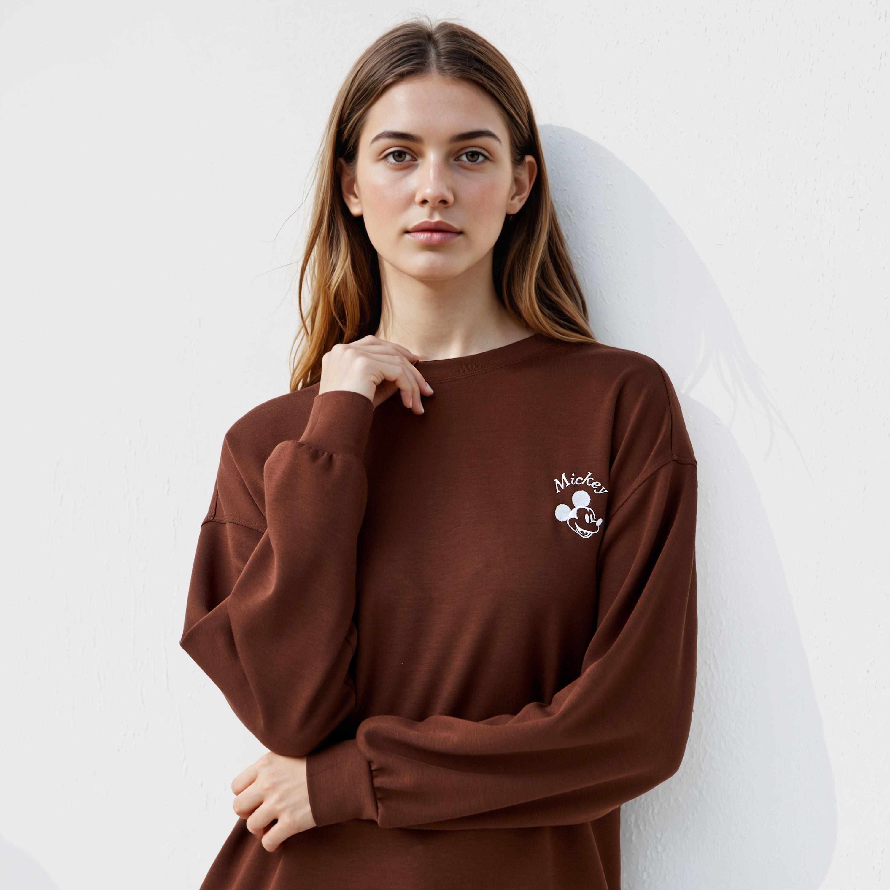 Mickey Mouse Embroidered Sweatshirt-women-winterwear-hoodiesandsweatshirts-sweatshirts-image-4