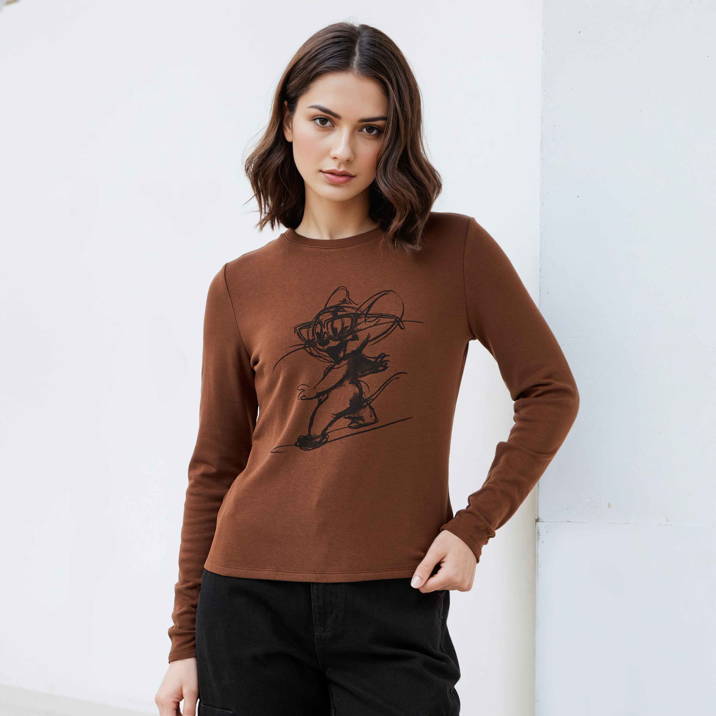 Jerry Print T-shirt-women-clothing-tshirts-image-1