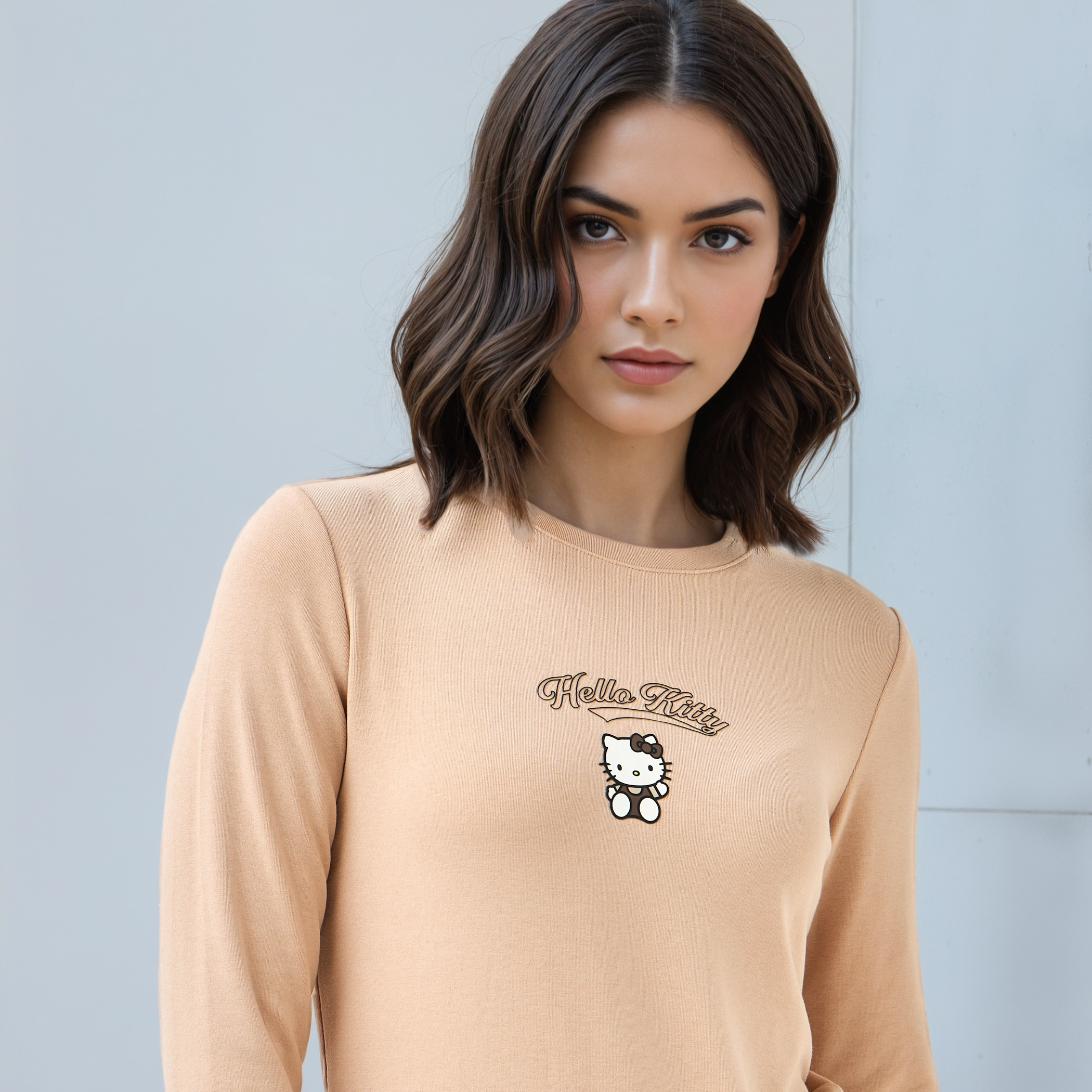 Hello Kitty Print T-shirt-women-clothing-tshirts-image-4