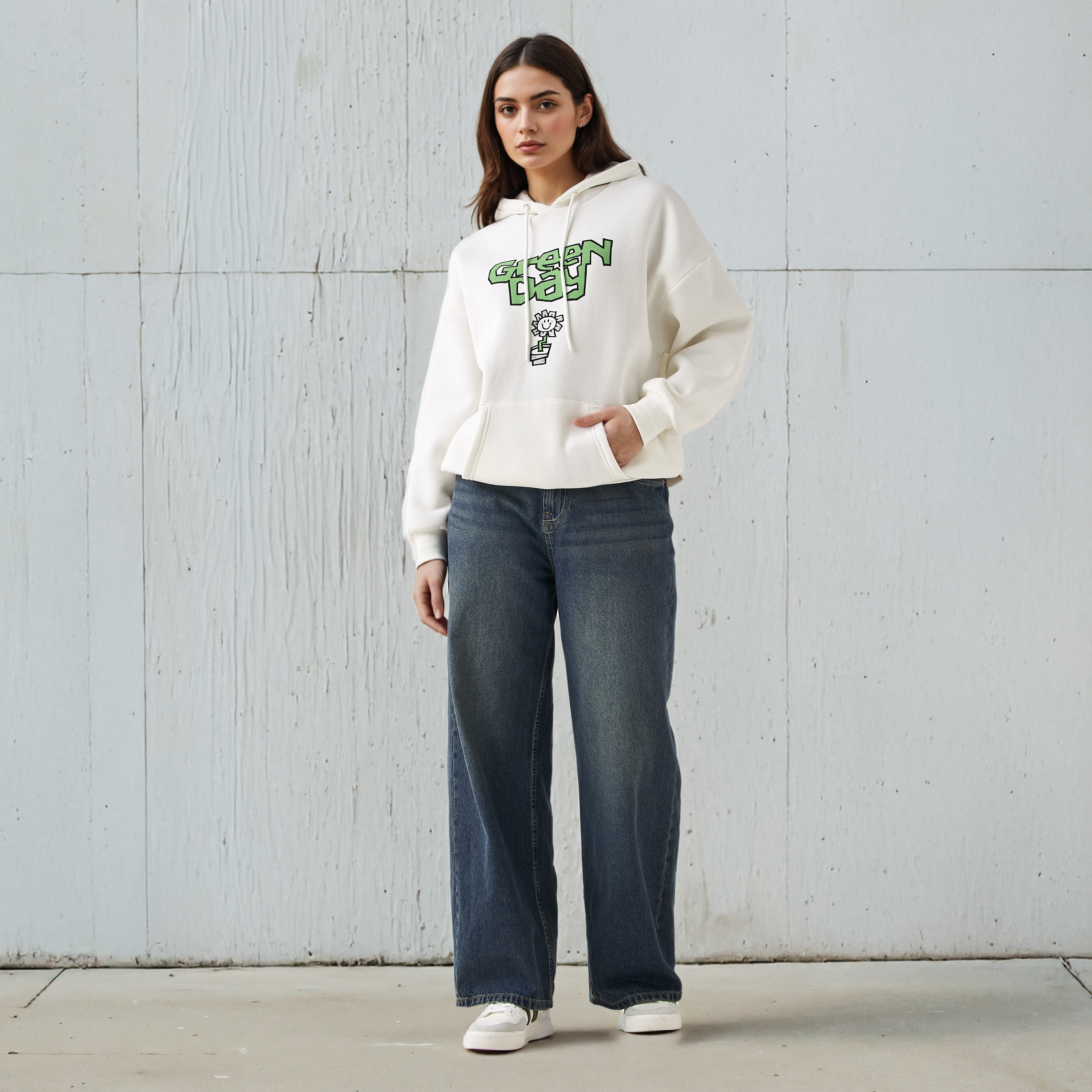 Green Day Oversized Hoodie-women-winterwear-hoodiesandsweatshirts-hoodies-image-2