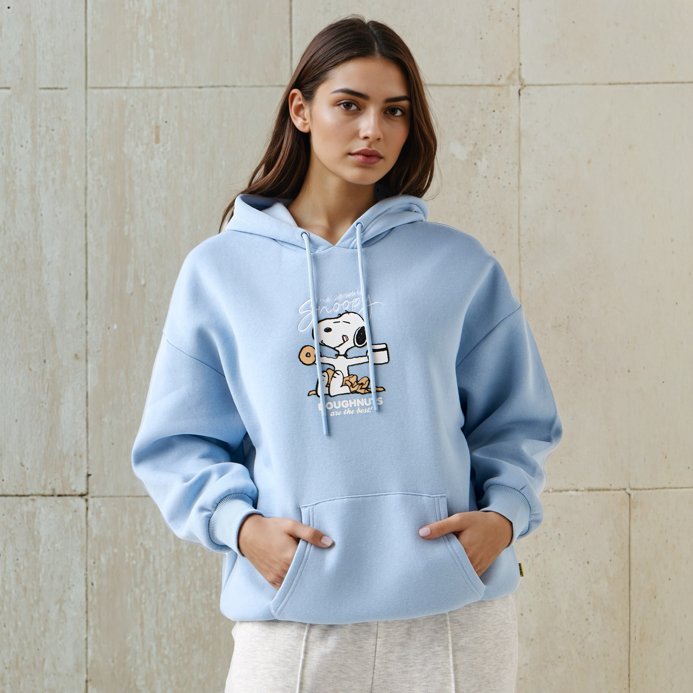 Snoopy Sweatshirt with Hood-women-winterwear-hoodiesandsweatshirts-sweatshirts-image-1