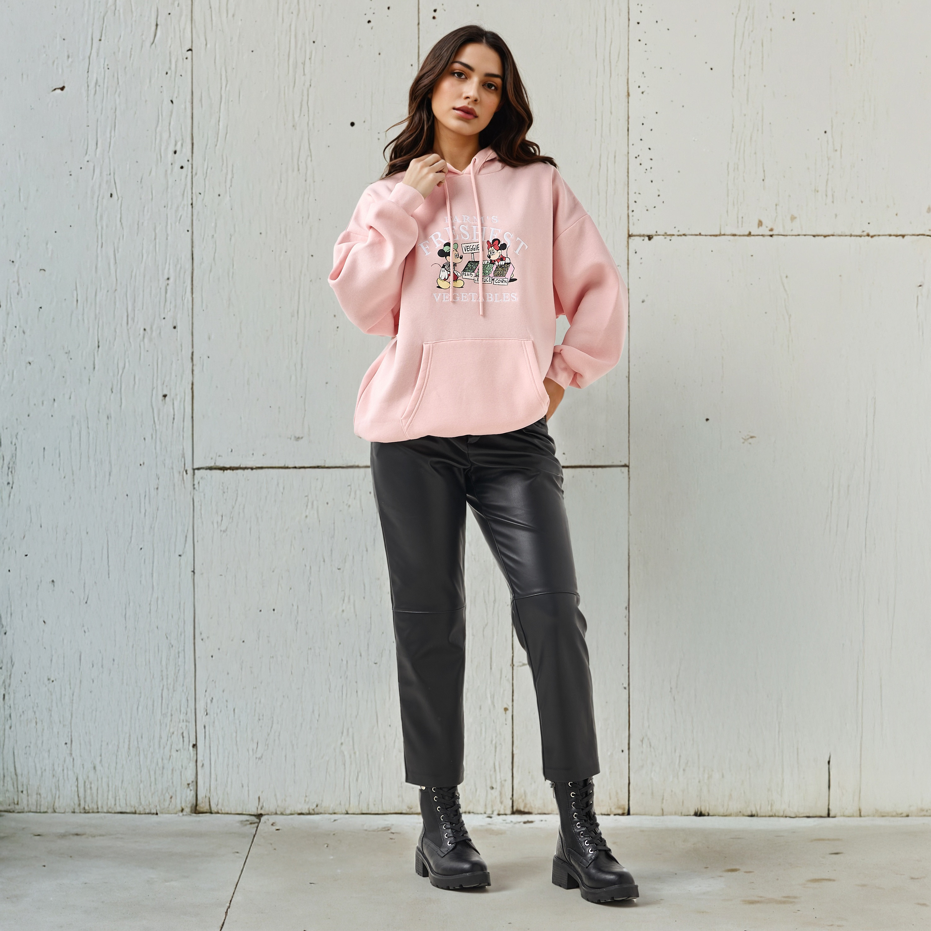 Mickey and Minnie Mouse Oversized Hoodie-women-winterwear-hoodiesandsweatshirts-hoodies-image-2