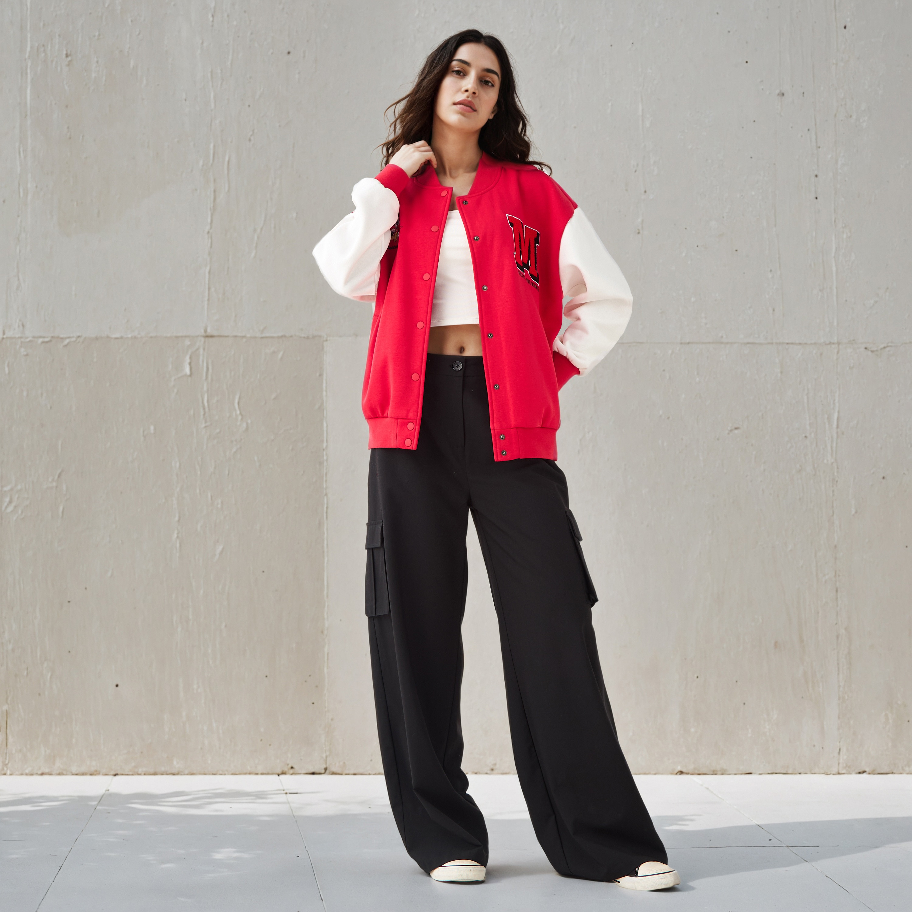 Minnie Mouse Varsity Jacket-women-winterwear-coatsandjackets-jackets-image-2