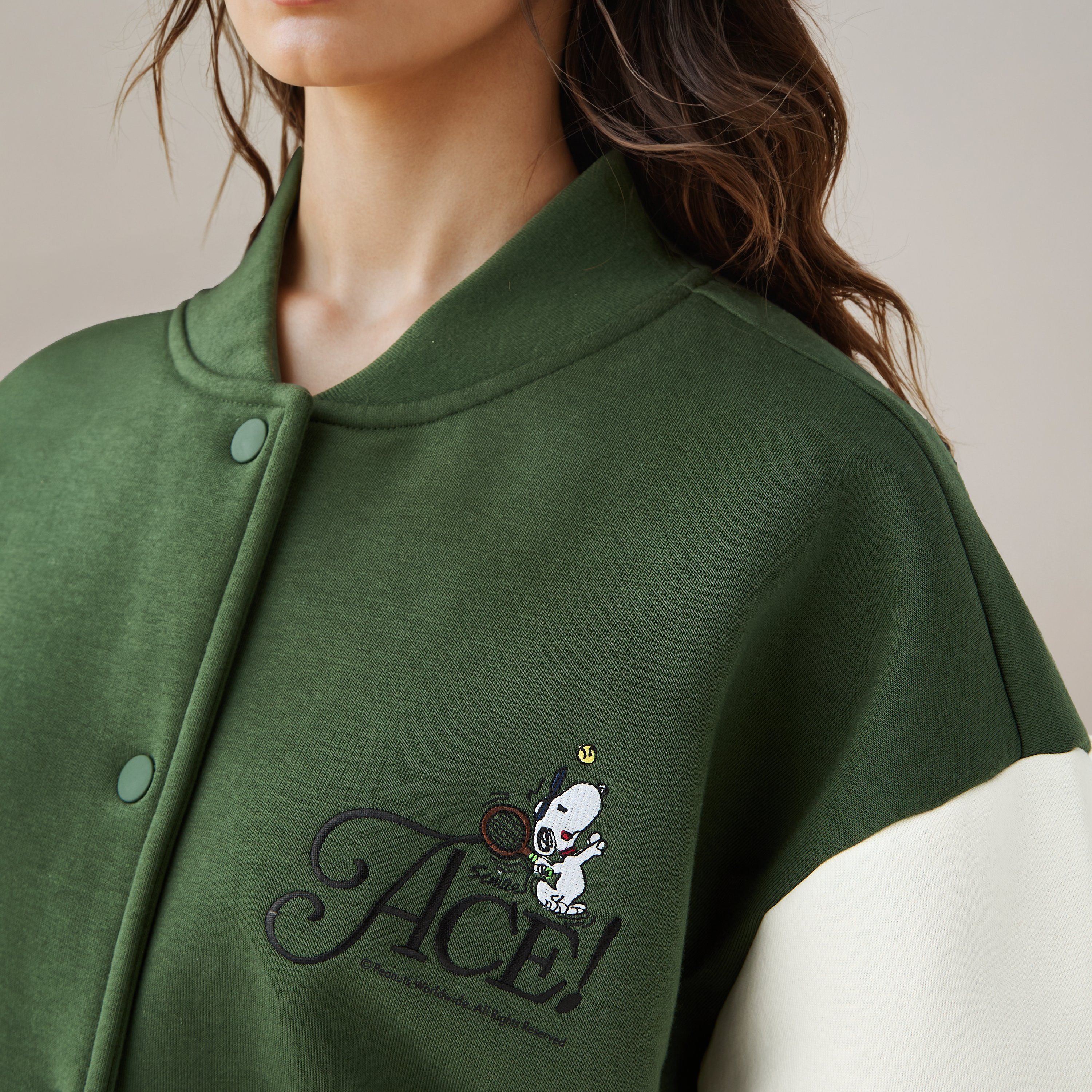 Peanuts Varsity Jacket-women-winterwear-coatsandjackets-jackets-image-5