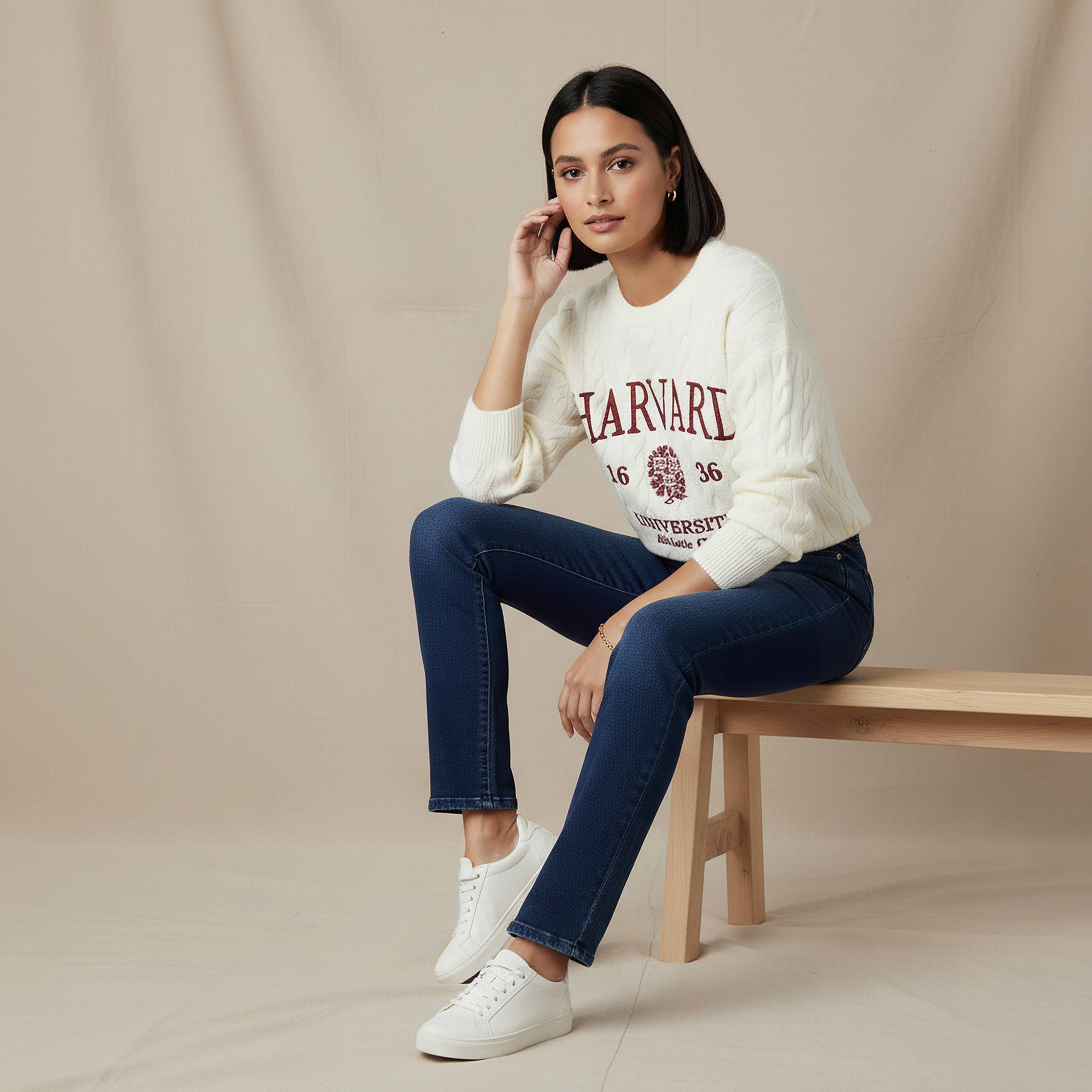 Harvard University Round Neck Sweater-women-clothing-cardigansandjumpers-jumpers-image-5