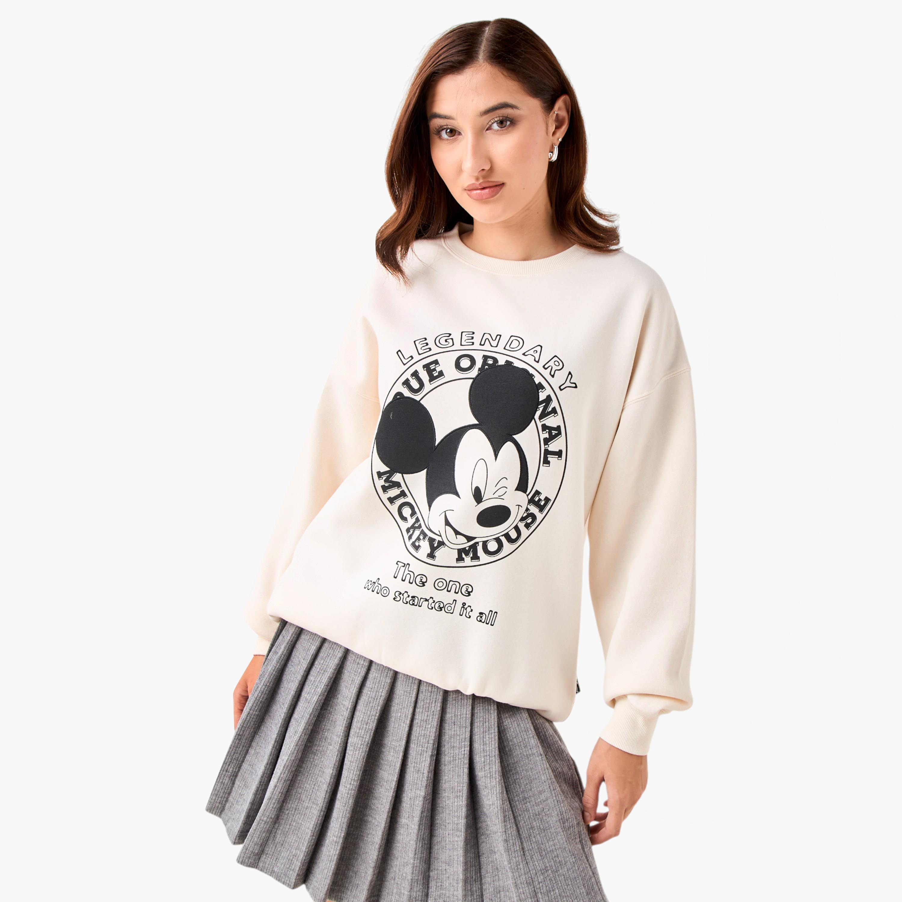 سويت شيرت ميكي ماوس أوفر سايز-women-clothing-hoodiesandsweatshirts-sweatshirts-image-1