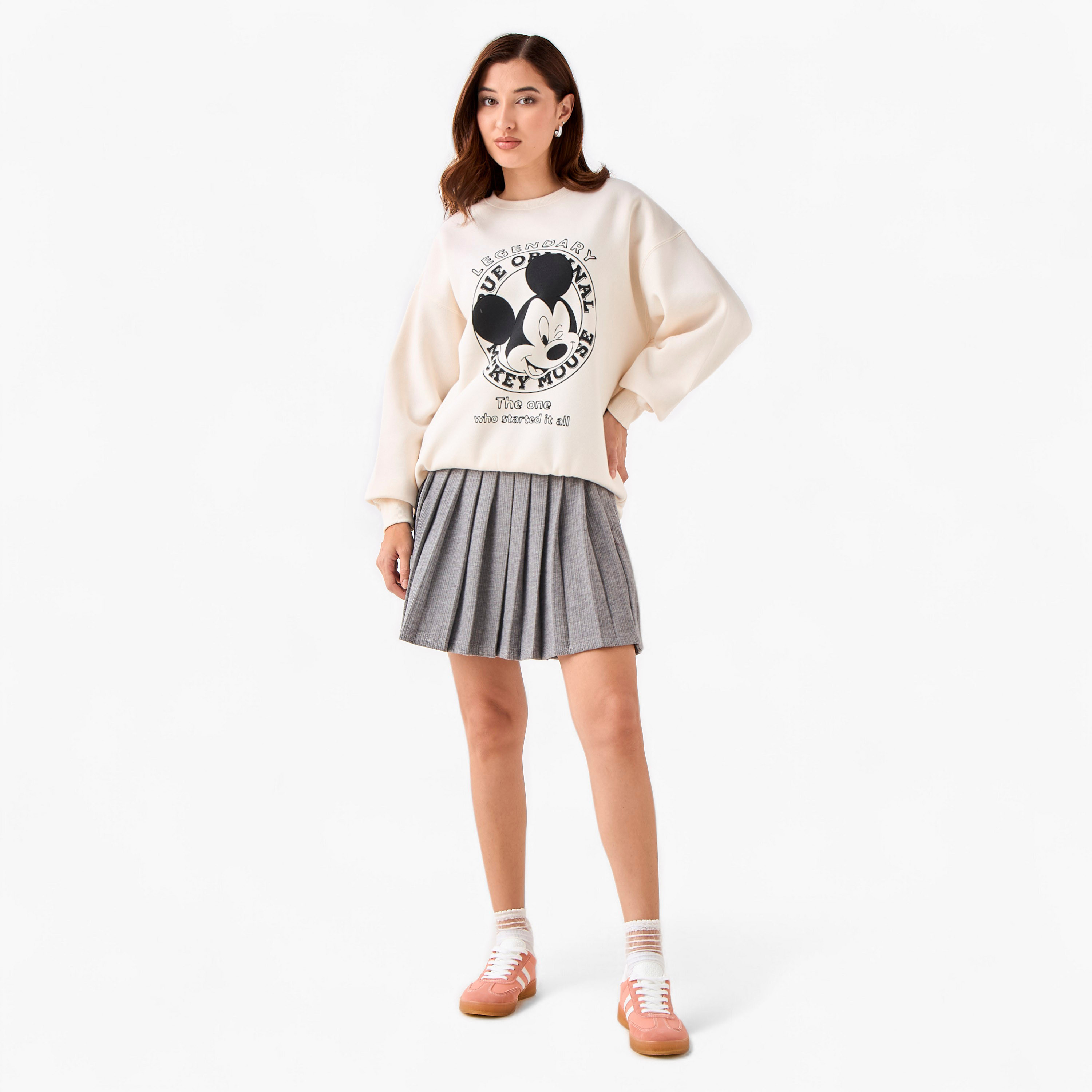 Mickey Mouse Oversized Sweatshirt-women-winterwear-hoodiesandsweatshirts-sweatshirts-image-2