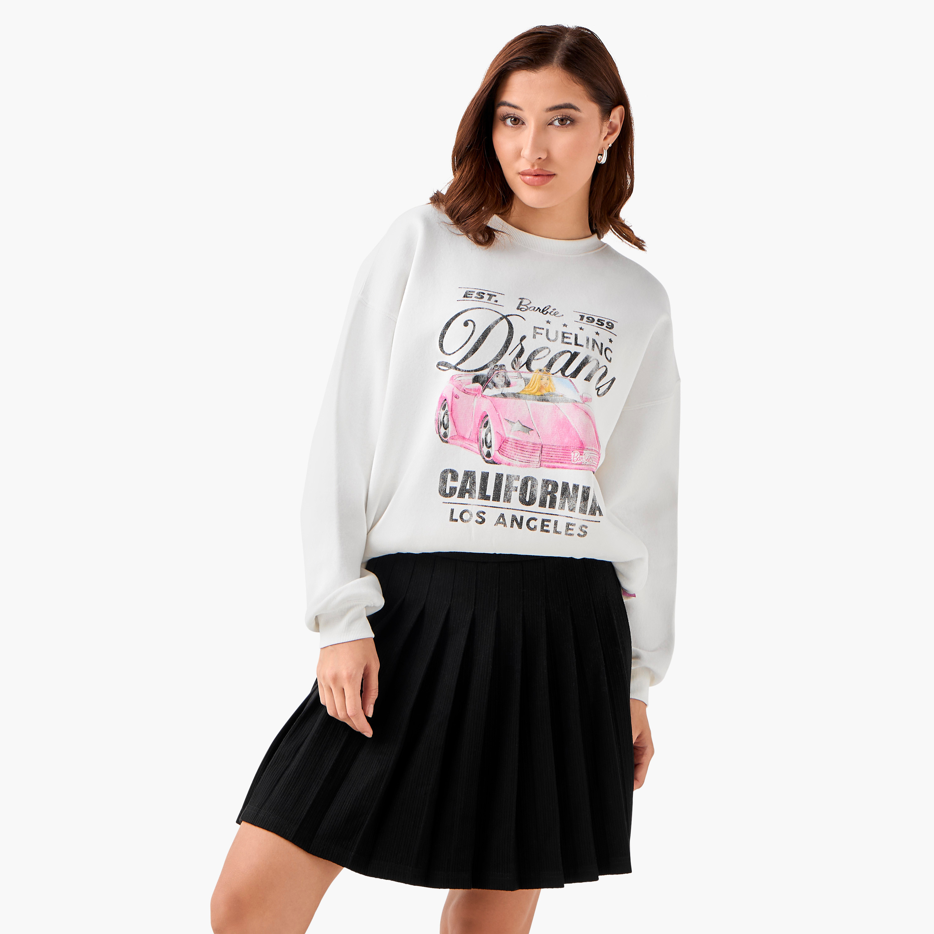 Barbie Oversized Sweatshirt-women-winterwear-hoodiesandsweatshirts-sweatshirts-image-1