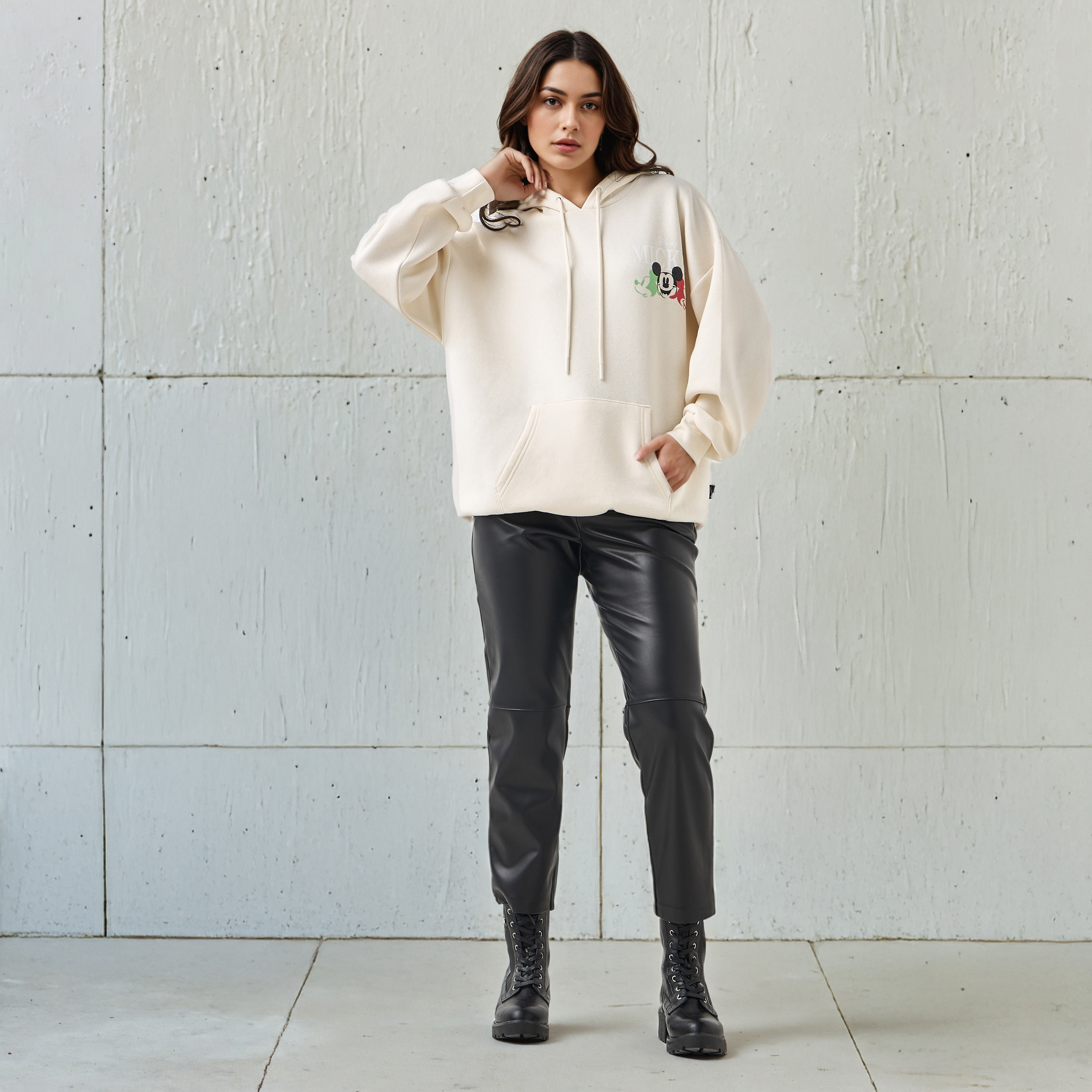 Mickey Mouse Oversized Hoodie with UAE National Day Print-women-clothing-hoodiesandsweatshirts-hoodies-image-2