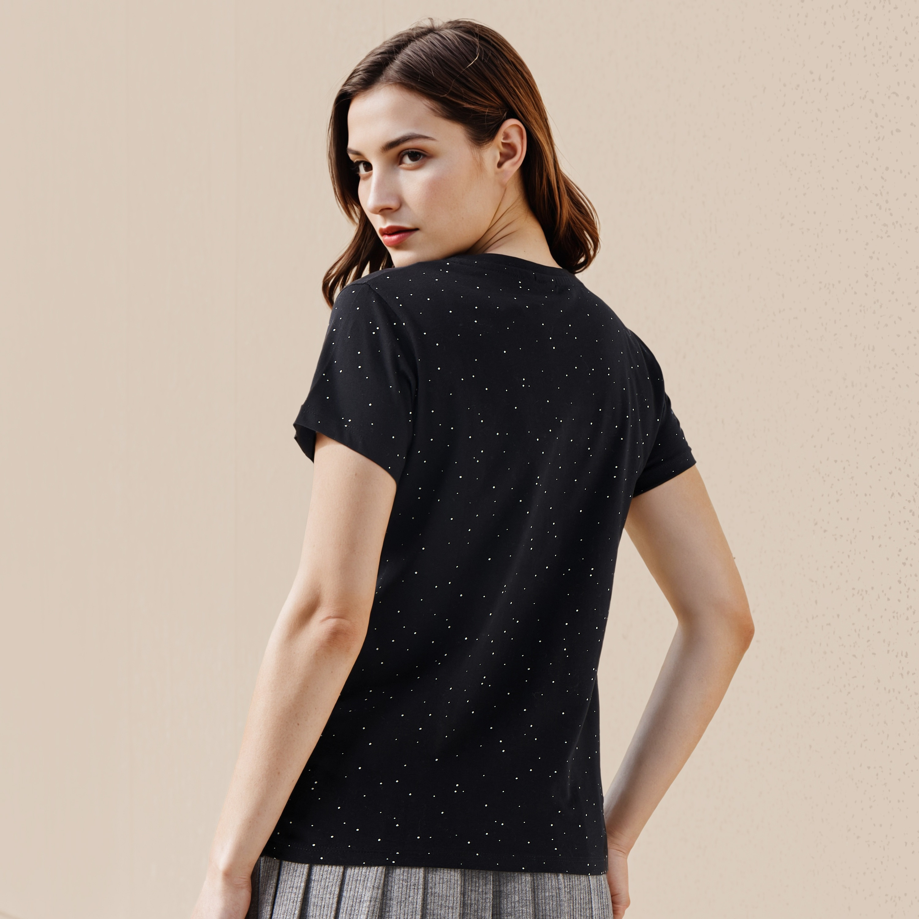تيشيرت قطن بطبعات ميكي ماوس-women-clothing-tshirts-image-3