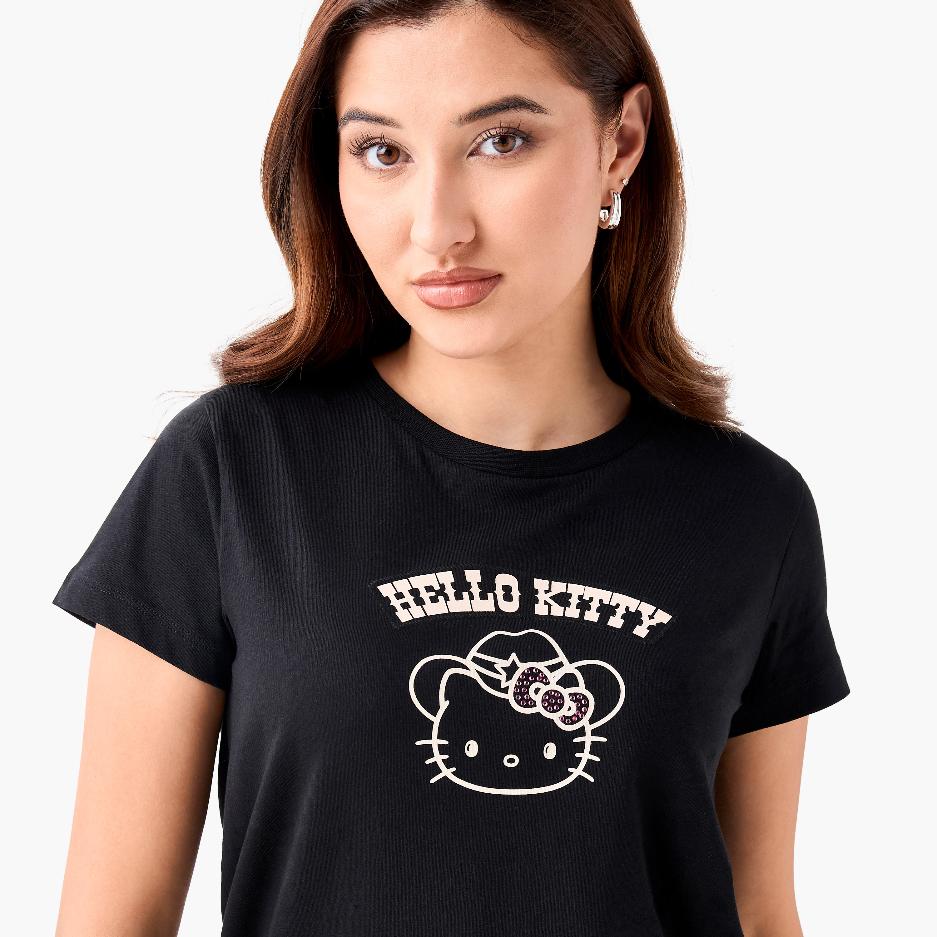 تيشيرت قطن بطبعات هالو كيتي-women-clothing-tshirts-image-5