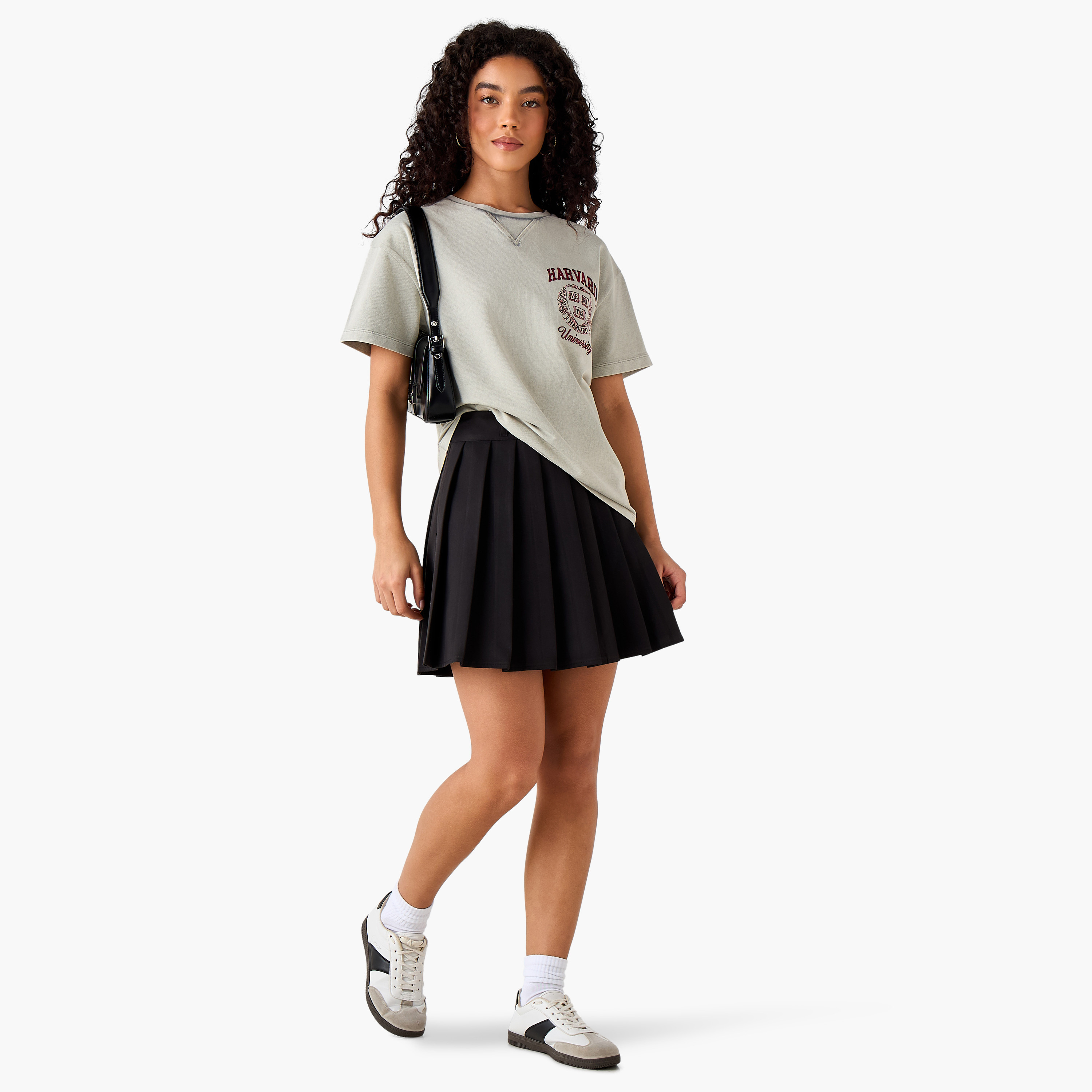 Harvard University Oversized Cotton Washed T-shirt-women-clothing-tshirts-image-3