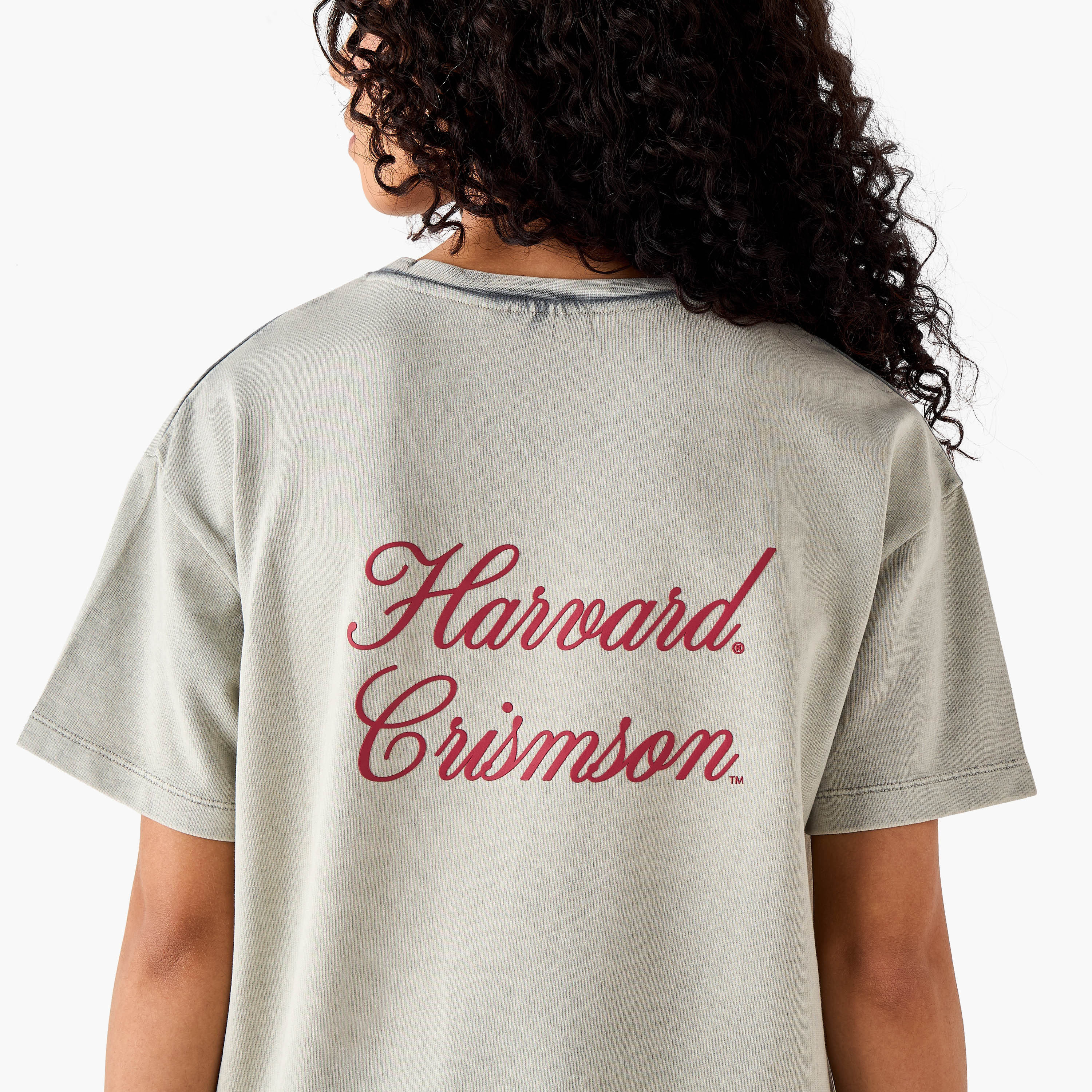 Harvard University Oversized Cotton Washed T-shirt-women-clothing-tshirts-image-5