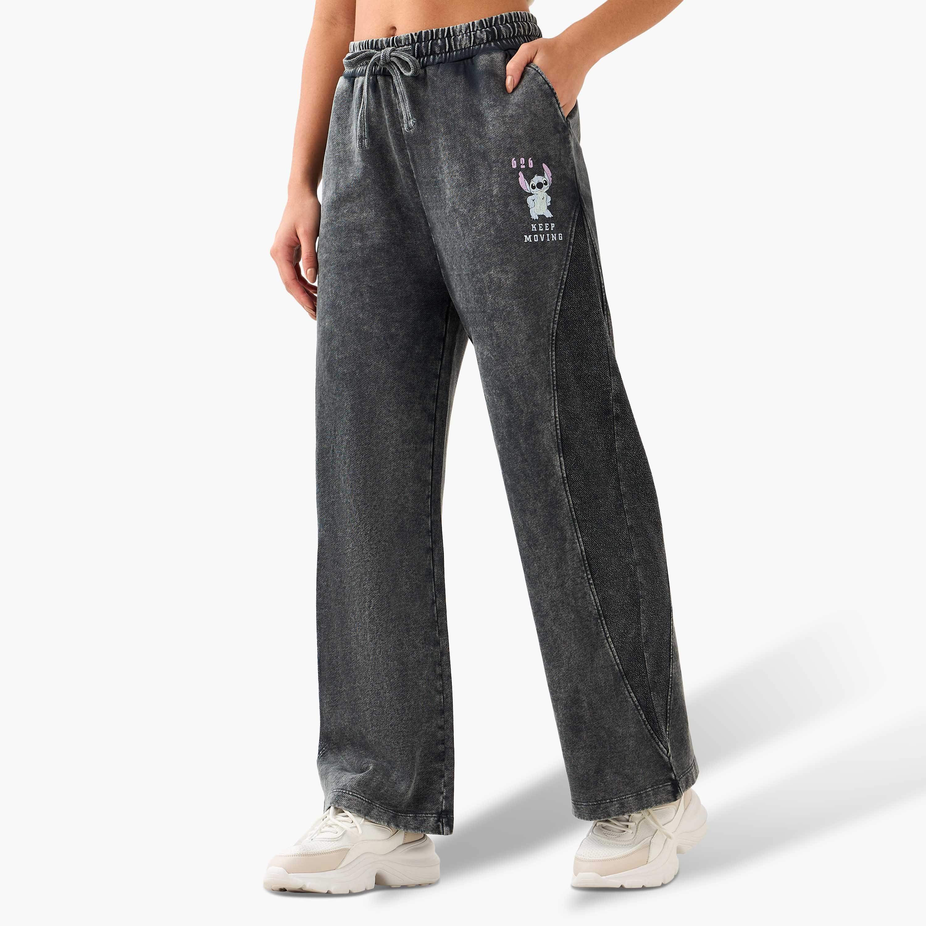 Lilo and Stitch Wide Leg Mid-Rise Jeans-women-clothing-coordsets-image-4