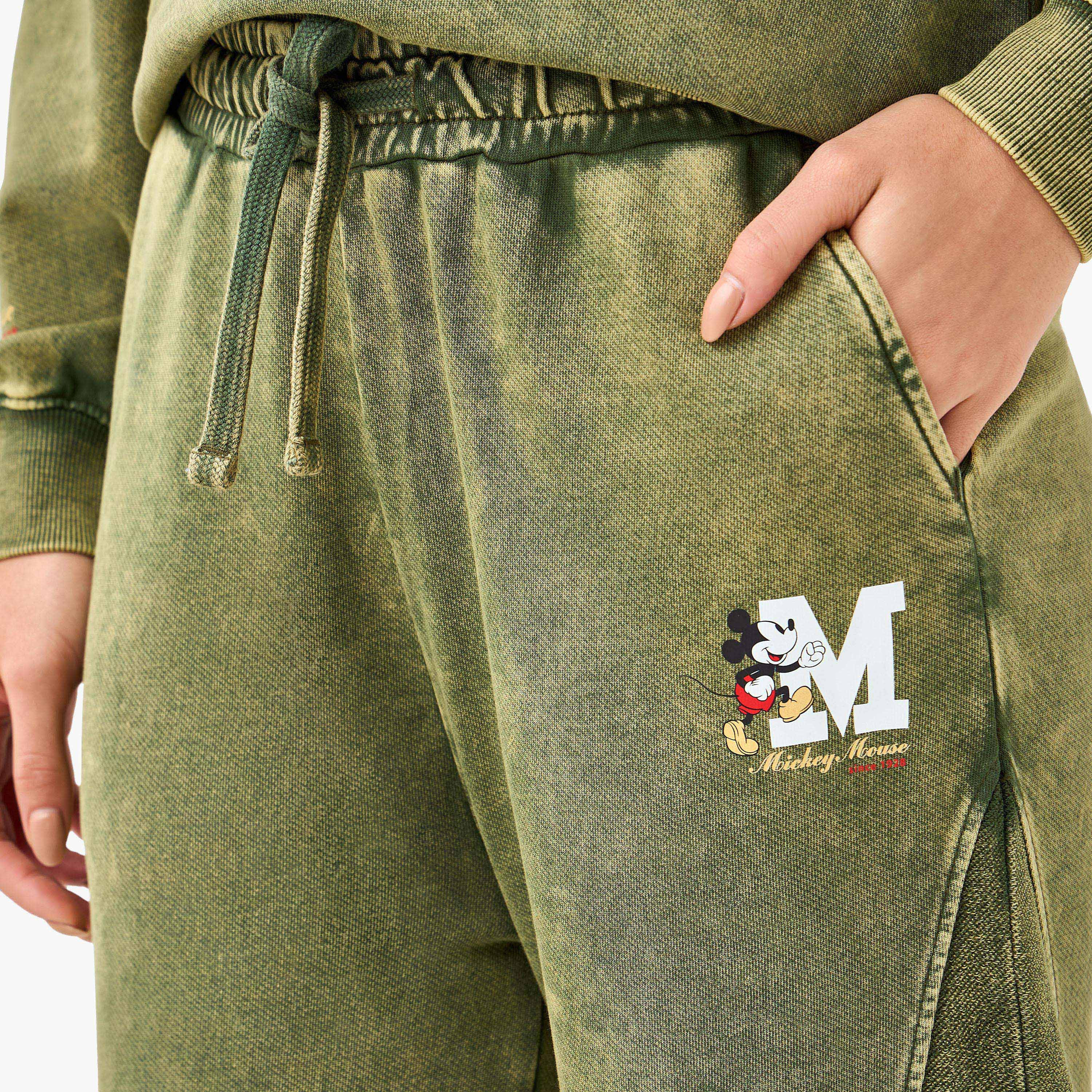 Mickey Mouse Cotton Wide Leg Pants-women-clothing-bottoms-joggers-image-5