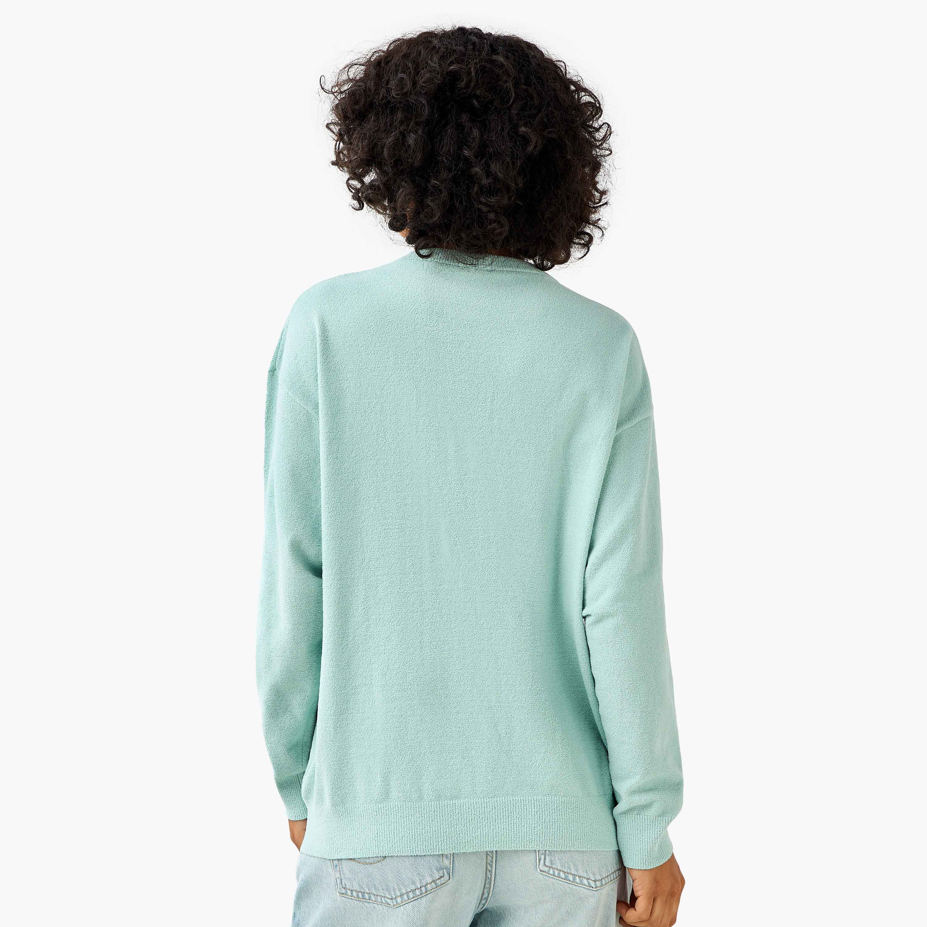 كنزة بياقة ضيقة وتزيينات ميكي ماوس-women-clothing-coordsets-image-3